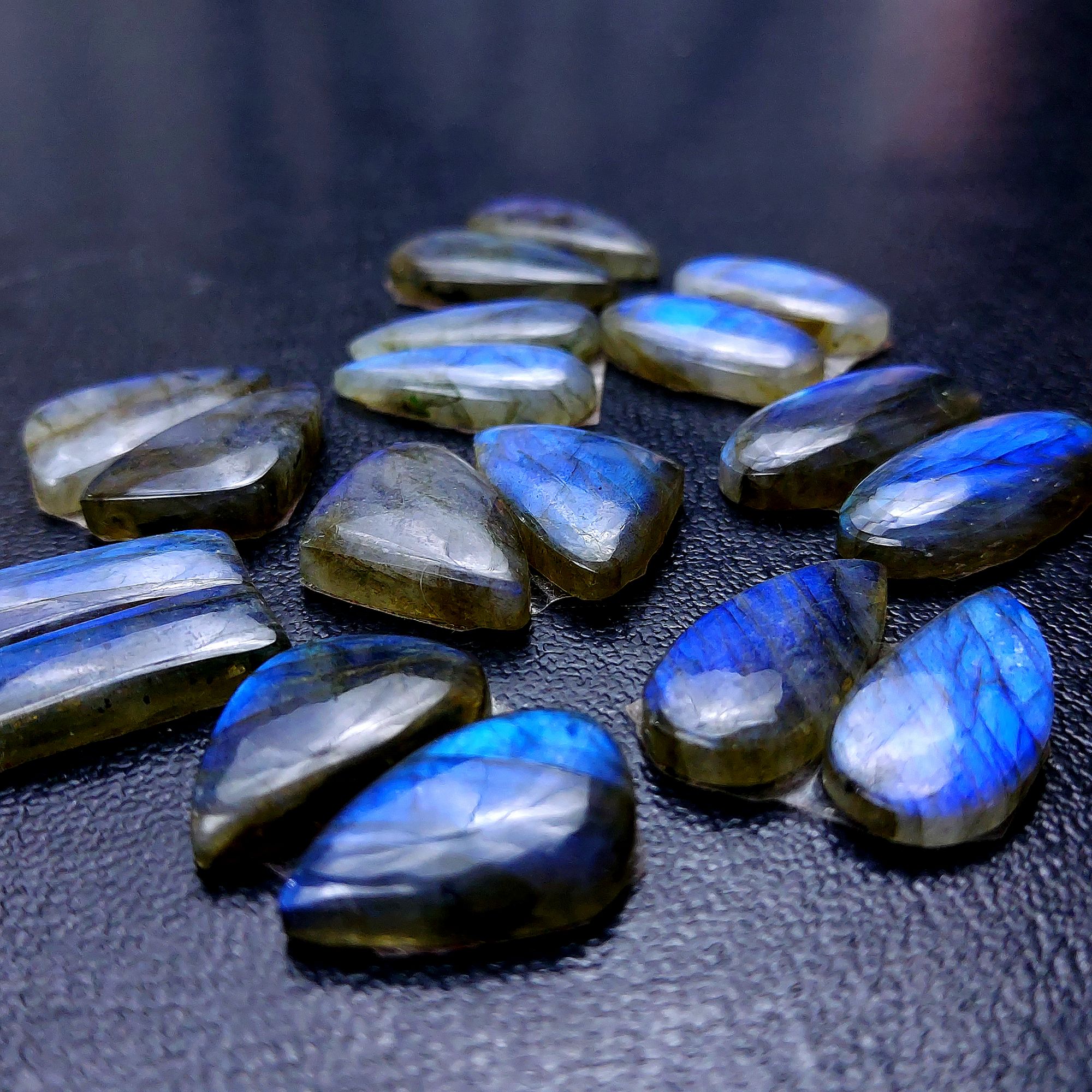 9 Pair 138 Cts Labradorite pairs Labradorite Cabochon Loose Gemstone Labradorite pair for Earring For Woman Earrings Mix Shapes Dangle Drop Earrings 23x11 20x13mm R-13161