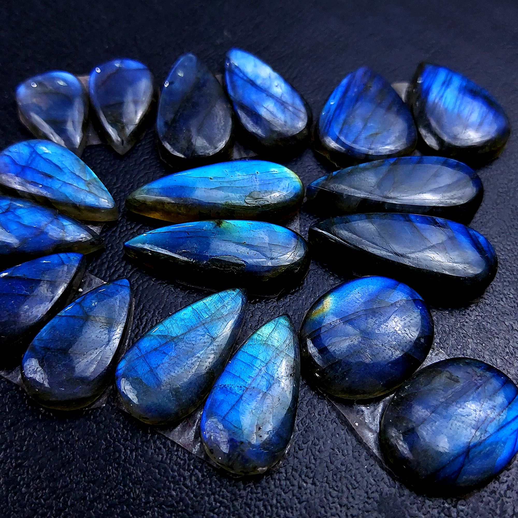 9 Pair 175 Cts Labradorite pairs Labradorite Cabochon Loose Gemstone Labradorite pair for Earring For Woman Earrings Mix Shapes Dangle Drop Earrings 27x11 18x11 mm R-13165