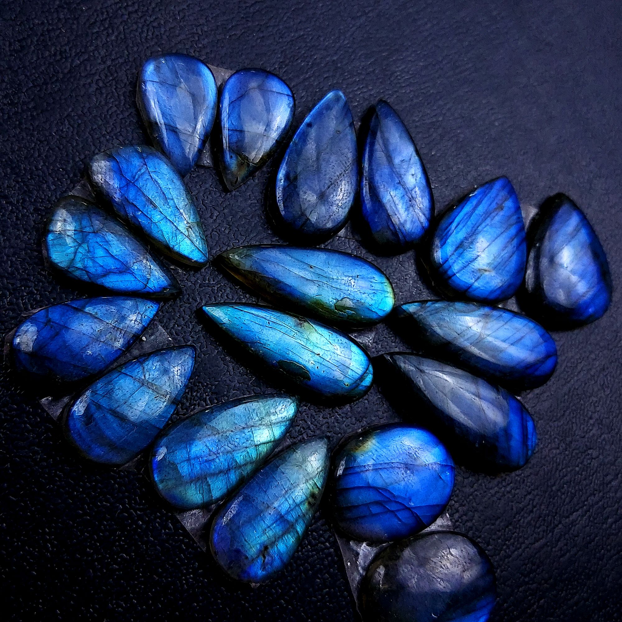 9 Pair 175 Cts Labradorite pairs Labradorite Cabochon Loose Gemstone Labradorite pair for Earring For Woman Earrings Mix Shapes Dangle Drop Earrings 27x11 18x11 mm R-13165