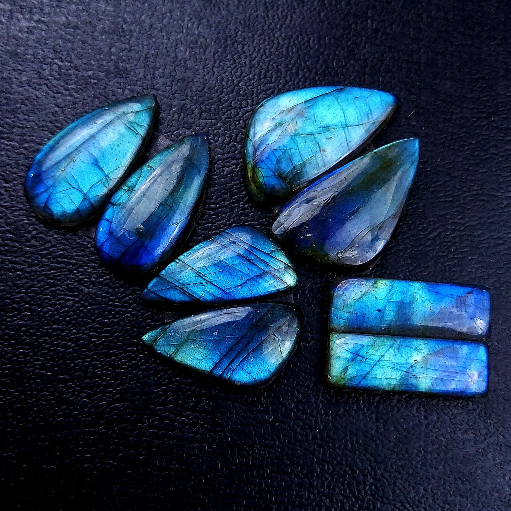 4 Pair 67 Cts Labradorite pairs Labradorite Cabochon Loose Gemstone Labradorite pair for Earring For Woman Earrings Mix Shapes Dangle Drop Earrings 28X14 22X11 mm R-13168