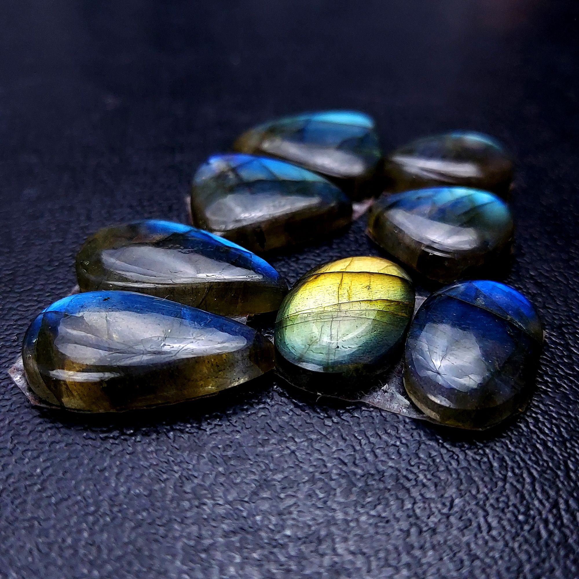 4 Pair 73 Cts Labradorite pairs Labradorite Cabochon Loose Gemstone Labradorite pair for Earring For Woman Earrings Mix Shapes Dangle Drop Earrings 21X13 15X14 mm R-13169