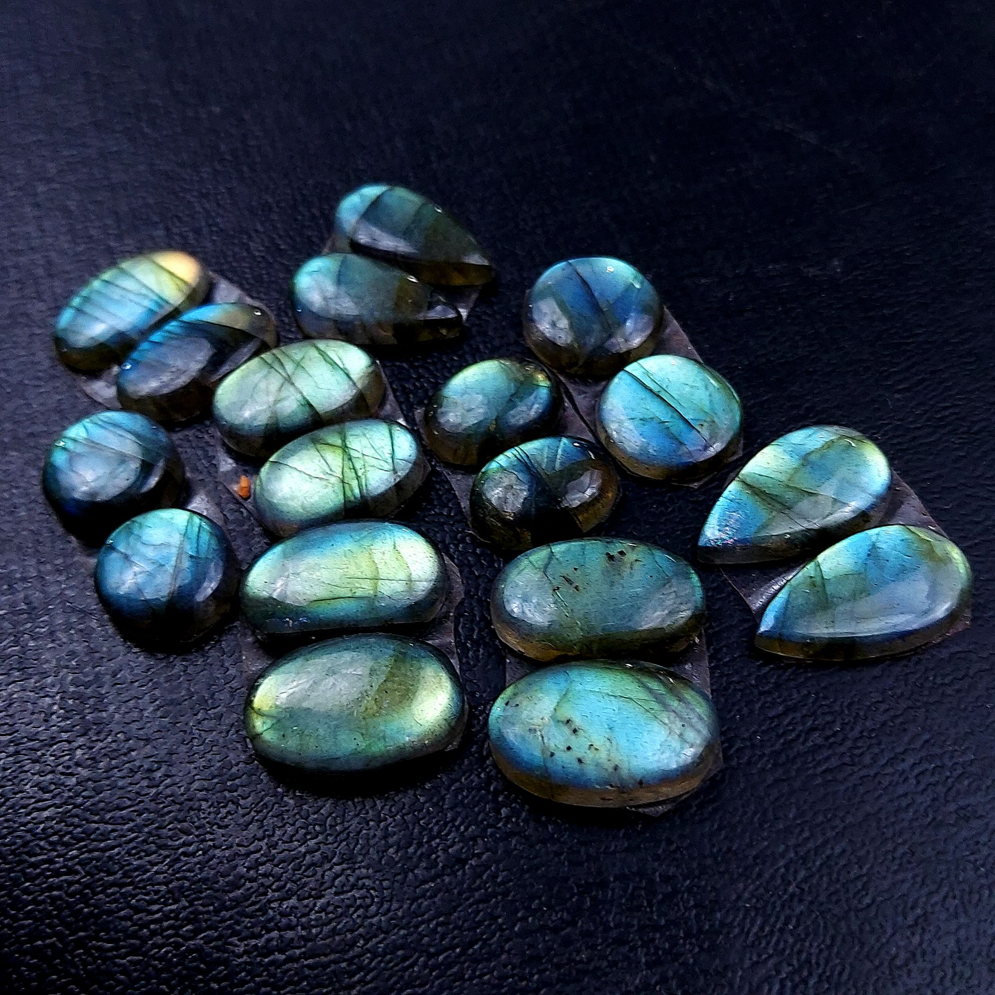 9 Pair 95 Cts Labradorite pairs Labradorite Cabochon Loose Gemstone Labradorite pair for Earring For Woman Earrings Mix Shapes Dangle Drop Earrings 18X10 11X11 mm R-13170