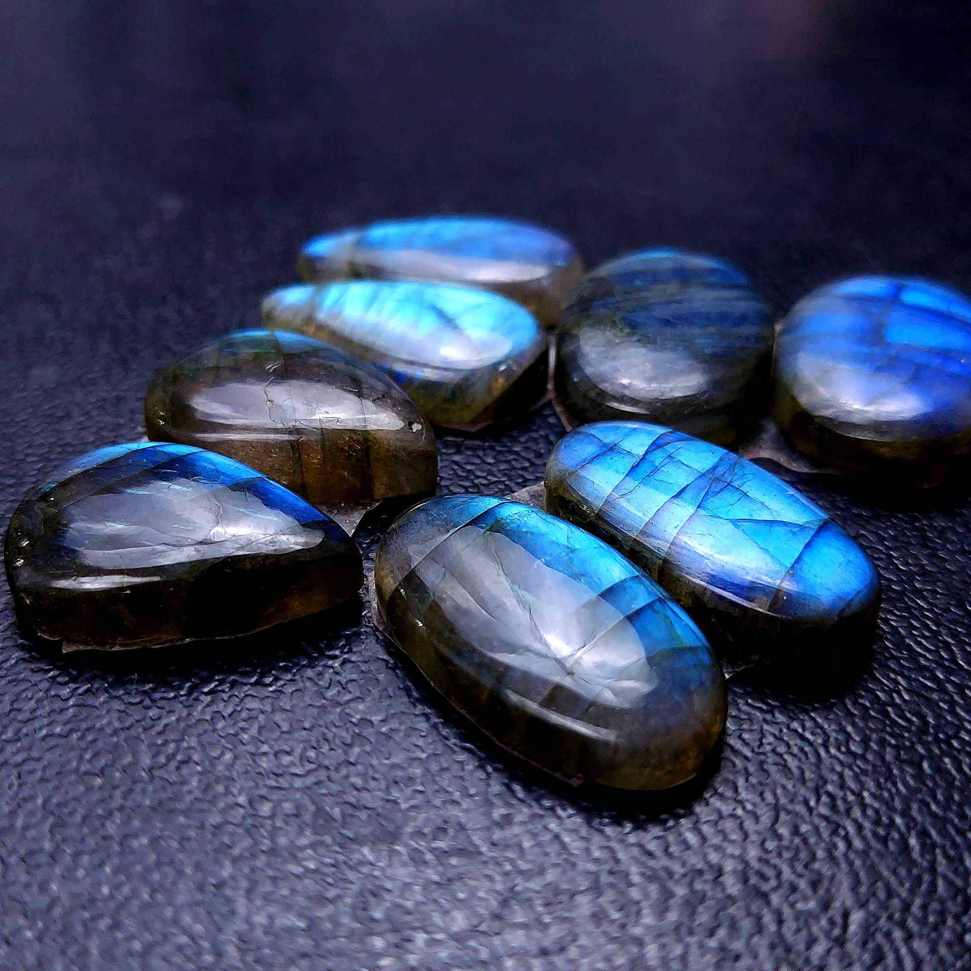 4 Pair 85 Cts Labradorite pairs Labradorite Cabochon Loose Gemstone Labradorite pair for Earring For Woman Earrings Mix Shapes Dangle Drop Earrings 22X12 18X14 mm R-13171