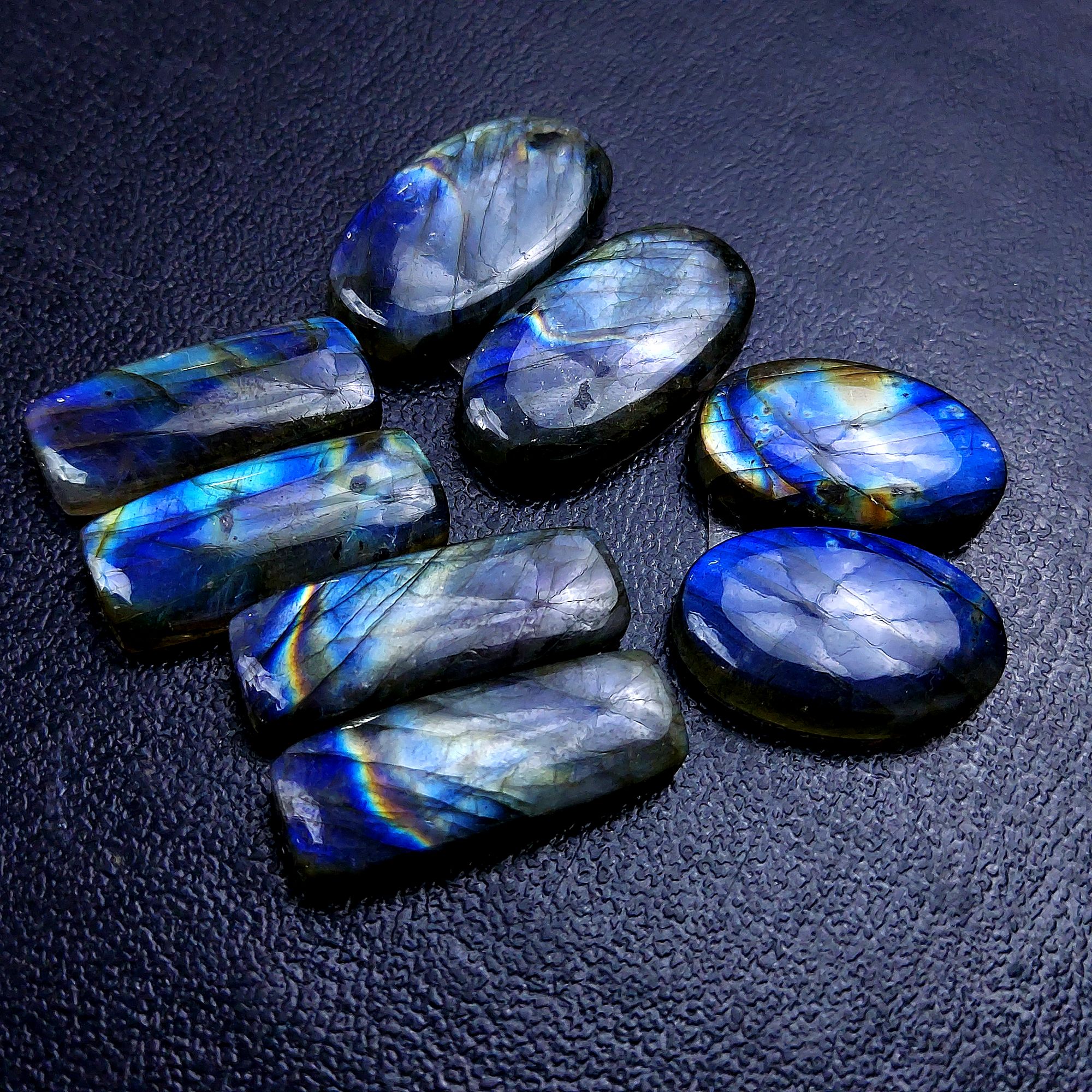 4 Pair 132 Cts Labradorite pairs Labradorite Cabochon Loose Gemstone Labradorite pair for Earring For Woman Earrings Mix Shapes Dangle Drop Earrings 28X14 24X15mm R-13176