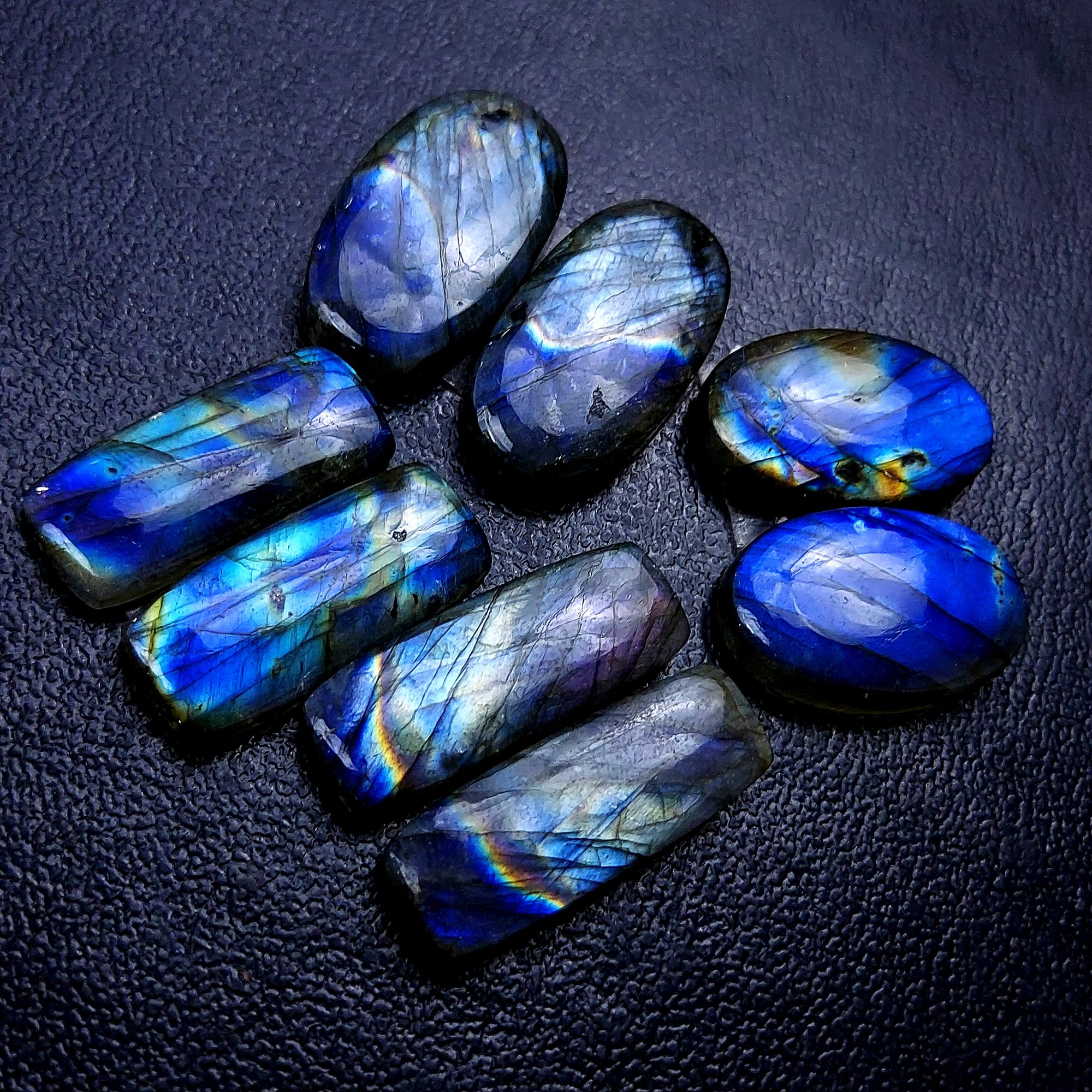 4 Pair 132 Cts Labradorite pairs Labradorite Cabochon Loose Gemstone Labradorite pair for Earring For Woman Earrings Mix Shapes Dangle Drop Earrings 28X14 24X15mm R-13176