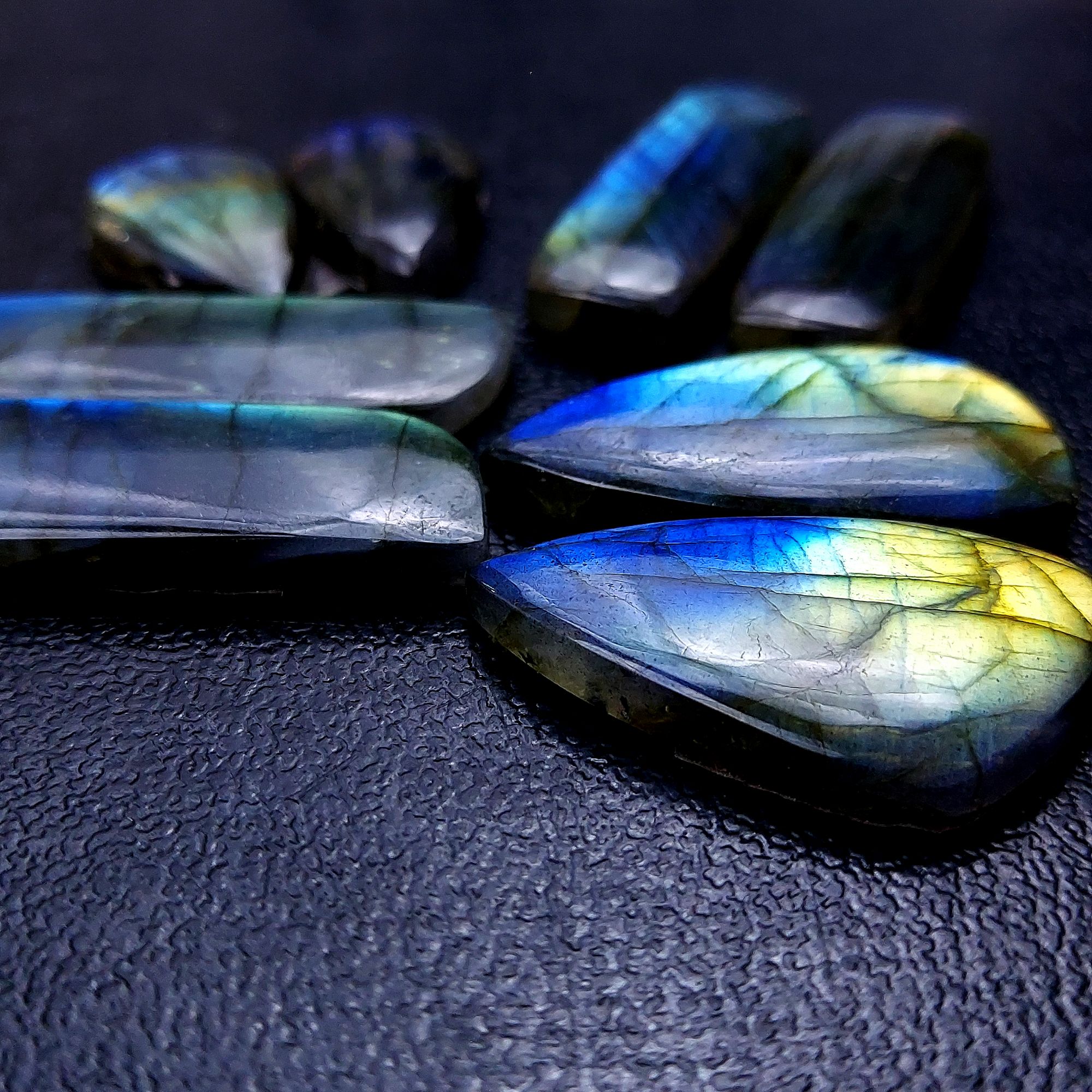 4 Pair 147 Cts Labradorite pairs Labradorite Cabochon Loose Gemstone Labradorite pair for Earring For Woman Earrings Mix Shapes Dangle Drop Earrings 37X12 24X13mm 13178