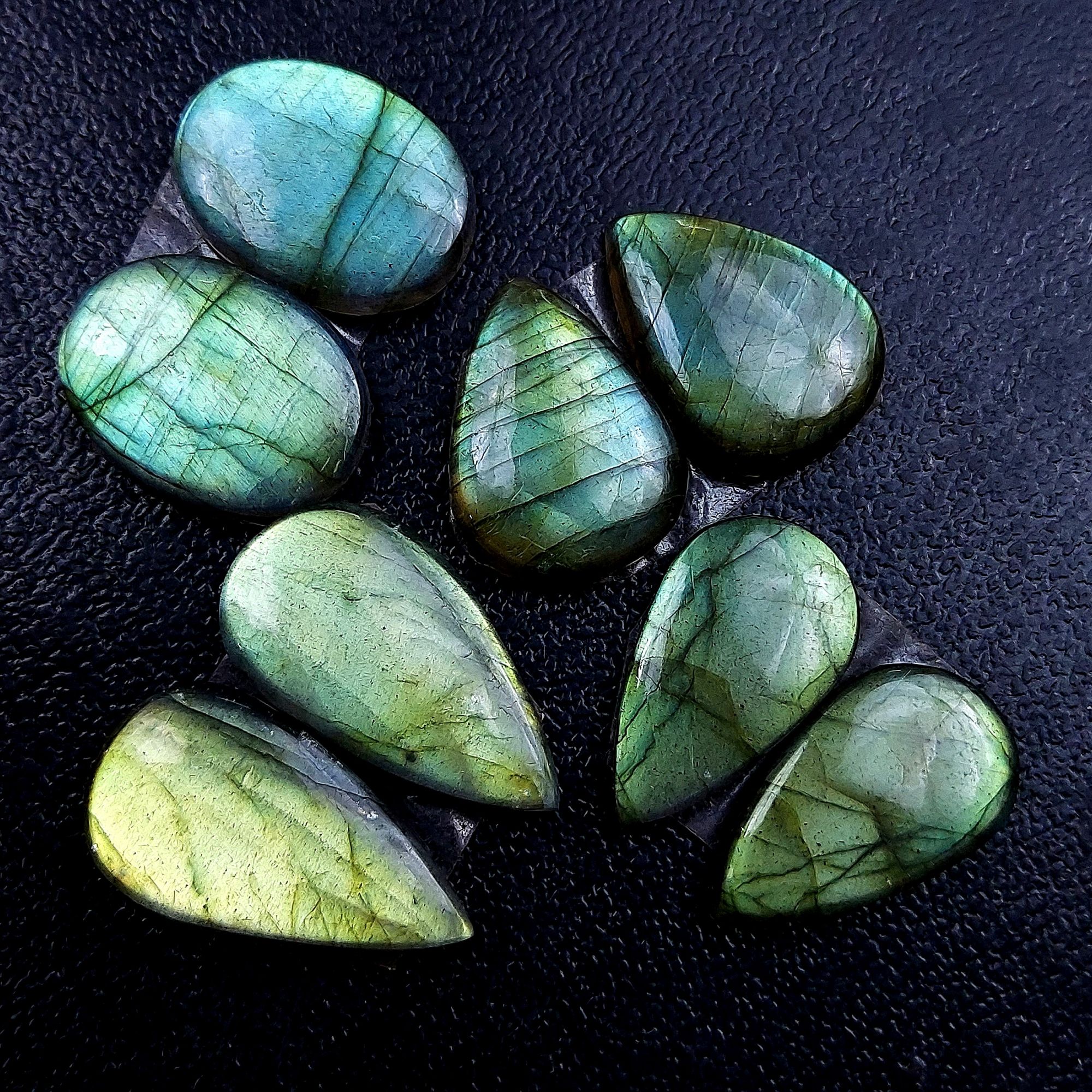 4 Pair 80 Cts Labradorite pairs Labradorite Cabochon Loose Gemstone Labradorite pair for Earring For Woman Earrings Mix Shapes Dangle Drop Earrings 24x13 20x15mm R-13179