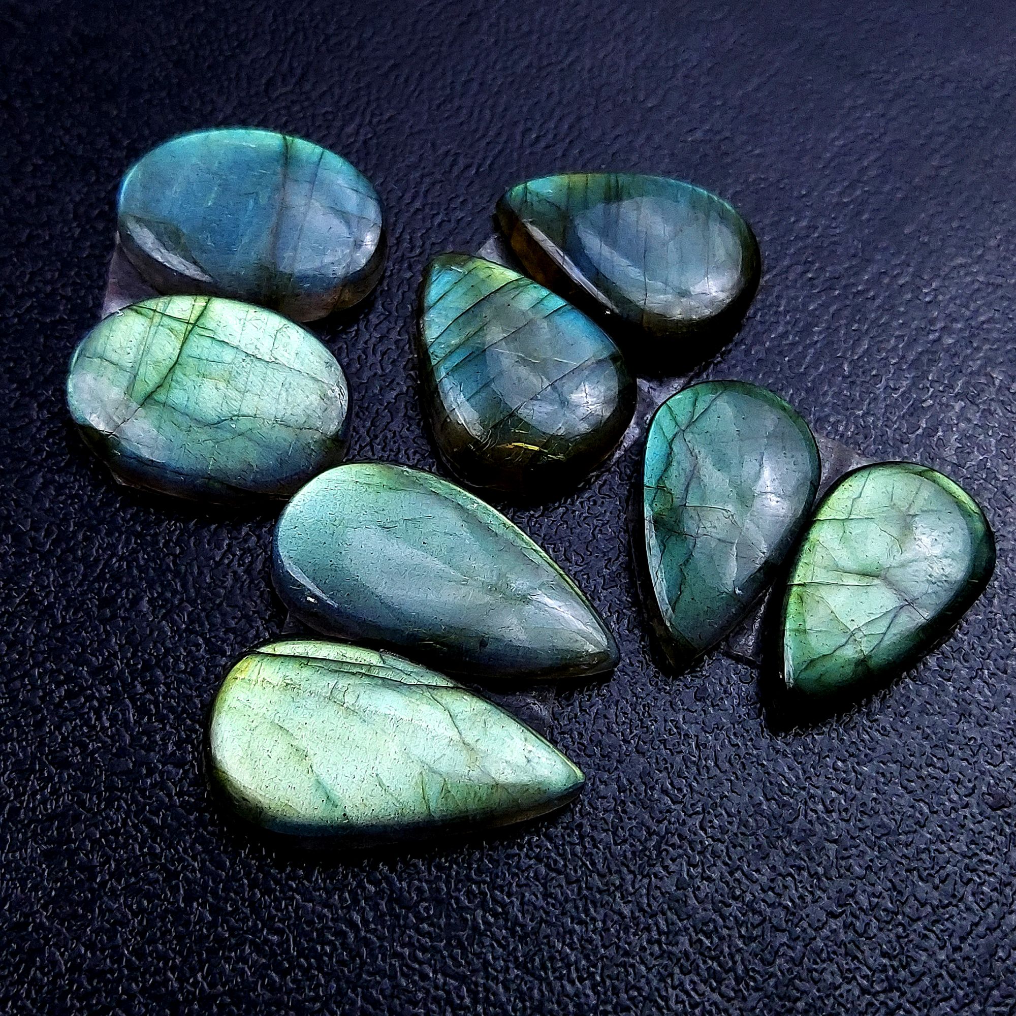 4 Pair 80 Cts Labradorite pairs Labradorite Cabochon Loose Gemstone Labradorite pair for Earring For Woman Earrings Mix Shapes Dangle Drop Earrings 24x13 20x15mm R-13179