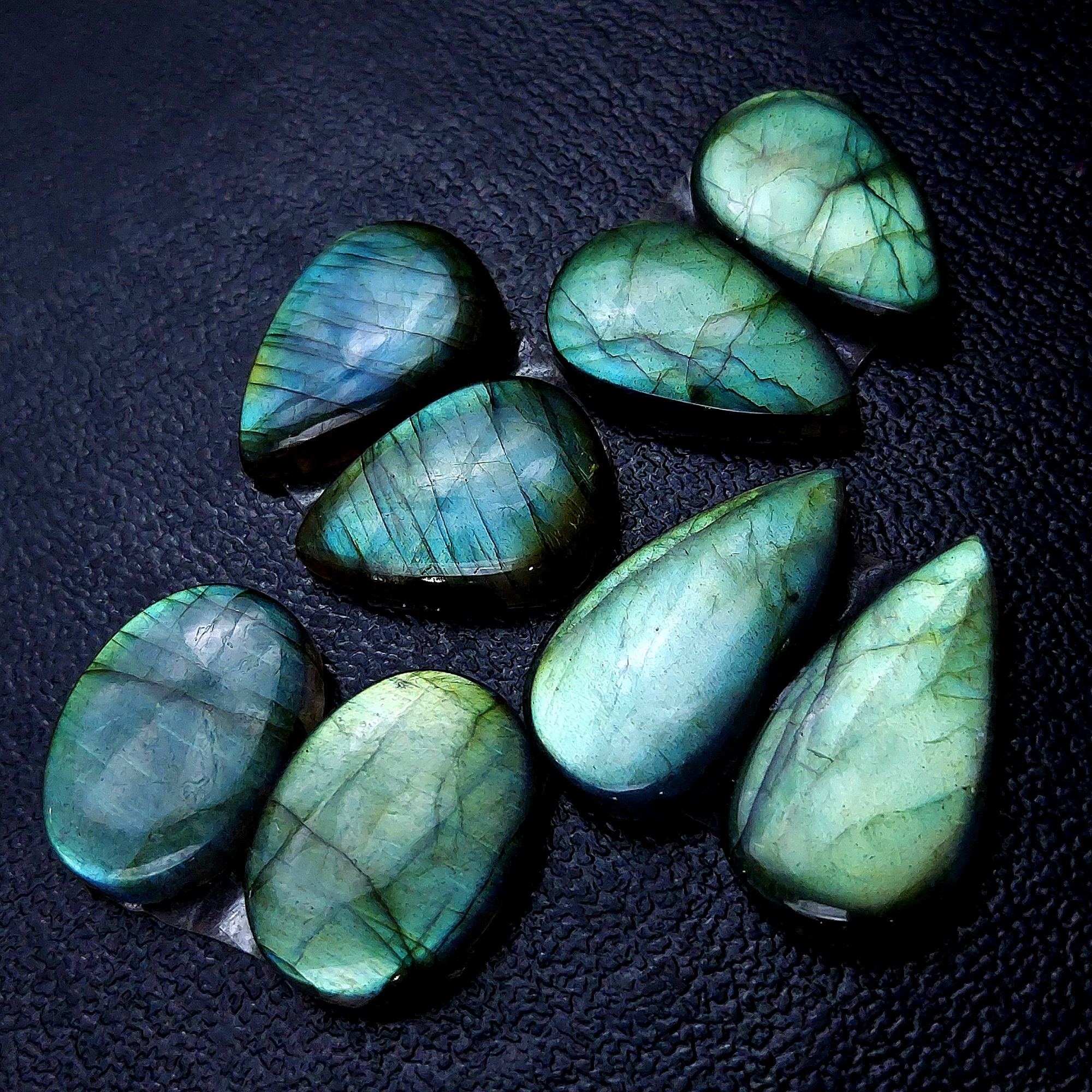 4 Pair 80 Cts Labradorite pairs Labradorite Cabochon Loose Gemstone Labradorite pair for Earring For Woman Earrings Mix Shapes Dangle Drop Earrings 24x13 20x15mm R-13179