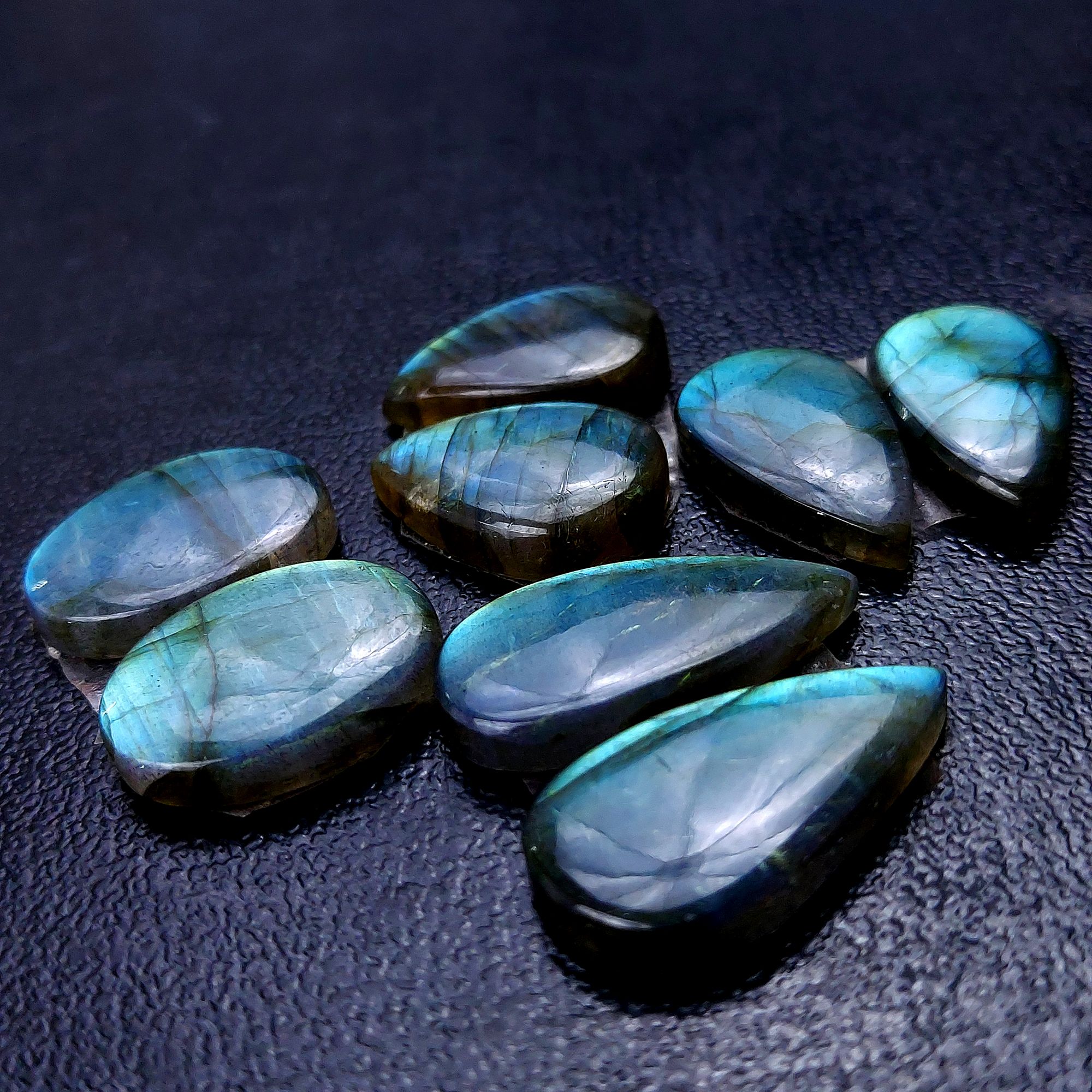 4 Pair 80 Cts Labradorite pairs Labradorite Cabochon Loose Gemstone Labradorite pair for Earring For Woman Earrings Mix Shapes Dangle Drop Earrings 24x13 20x15mm R-13179