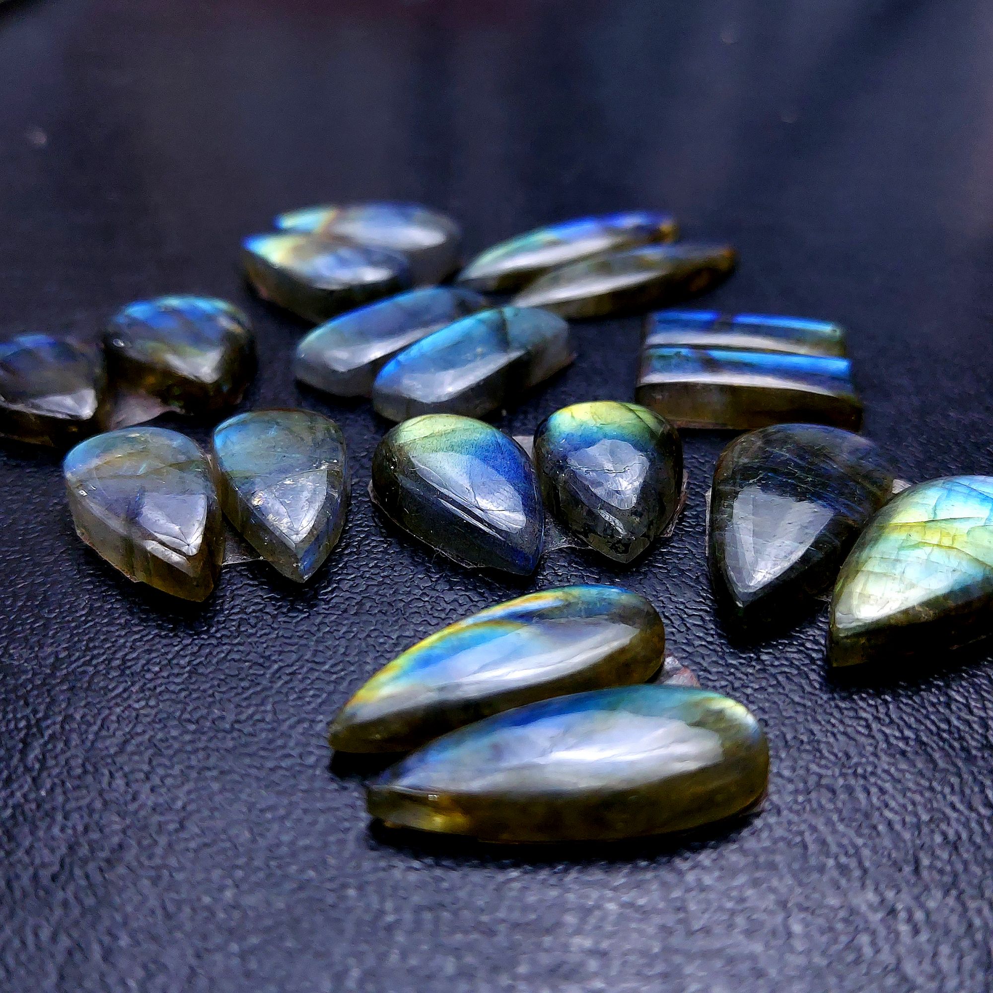 9 Pair 160 Cts Labradorite pairs Labradorite Cabochon Loose Gemstone Labradorite pair for Earring For Woman Earrings Mix Shapes Dangle Drop Earrings 30X9 18X14mm R-13181