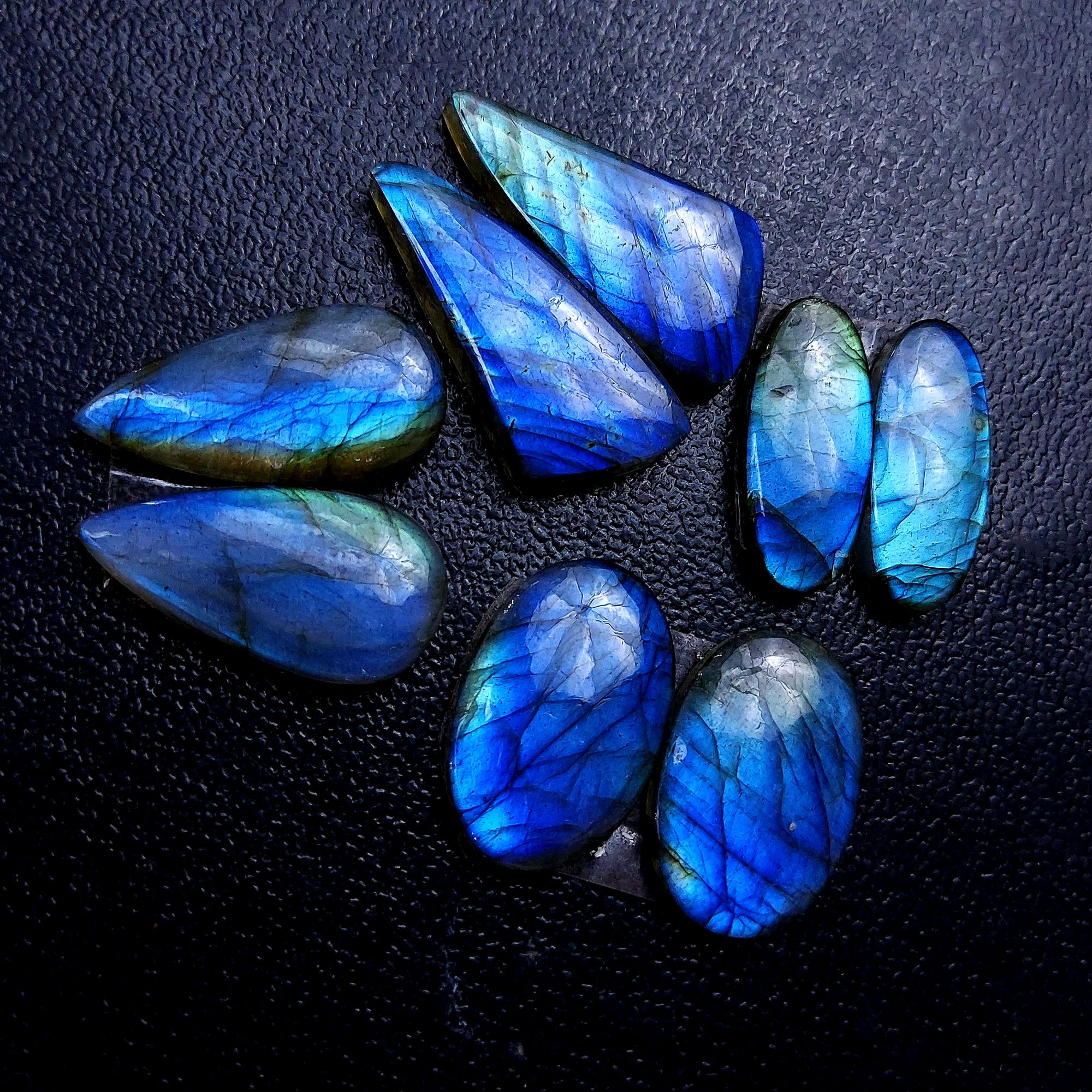 4 Pair 82 Cts Labradorite pairs Labradorite Cabochon Loose Gemstone Labradorite pair for Earring For Woman Earrings Mix Shapes Dangle Drop Earrings 28x13 21x9mm R-13185