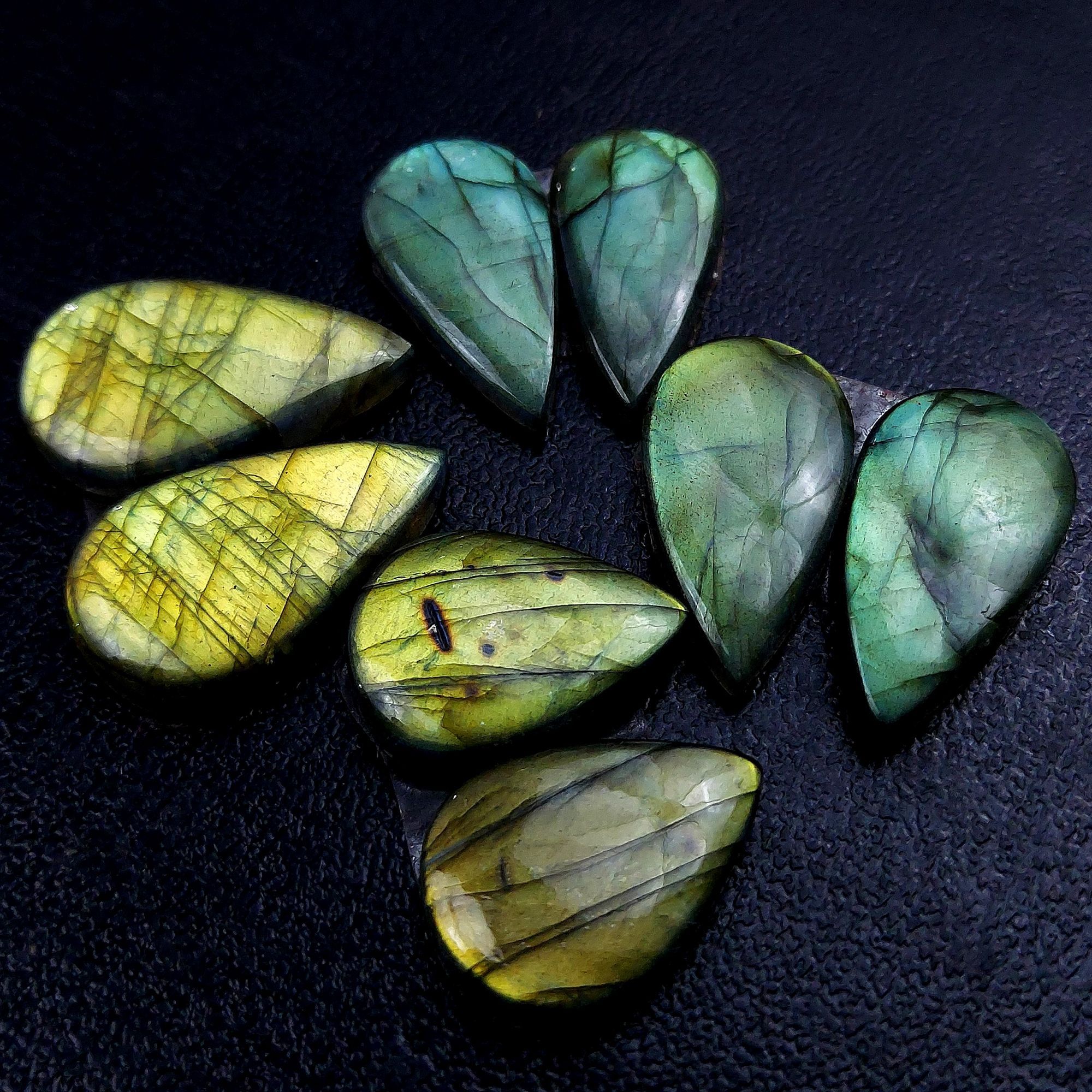 4 Pair 119 Cts Labradorite pairs Labradorite Cabochon Loose Gemstone Labradorite pair for Earring For Woman Earrings Mix Shapes Dangle Drop Earrings 25x13 21x16mm R-13186