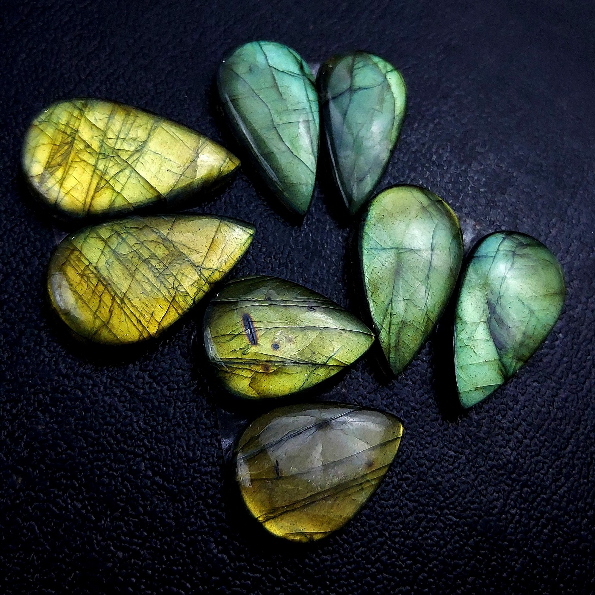 4 Pair 119 Cts Labradorite pairs Labradorite Cabochon Loose Gemstone Labradorite pair for Earring For Woman Earrings Mix Shapes Dangle Drop Earrings 25x13 21x16mm R-13186