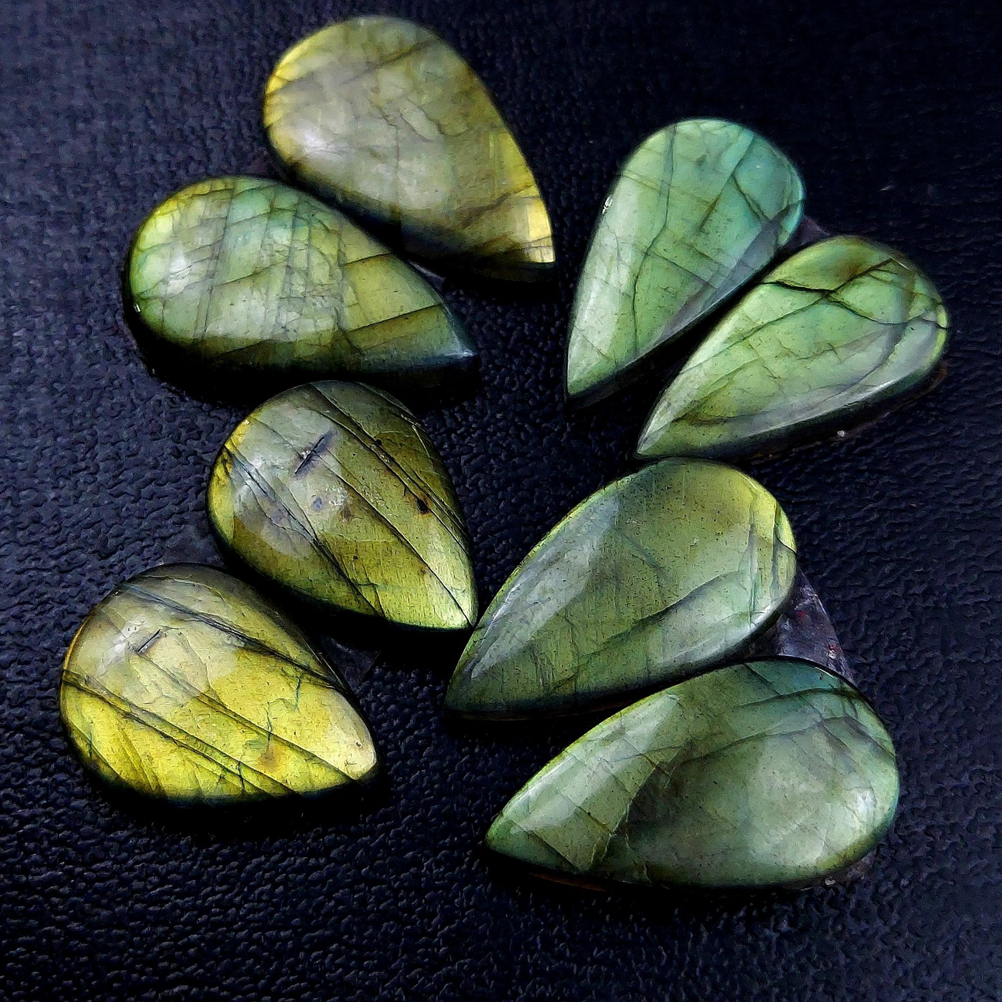 4 Pair 119 Cts Labradorite pairs Labradorite Cabochon Loose Gemstone Labradorite pair for Earring For Woman Earrings Mix Shapes Dangle Drop Earrings 25x13 21x16mm R-13186