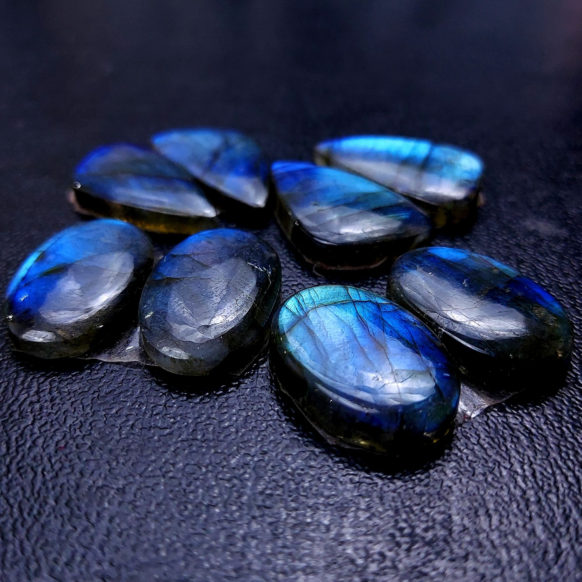 4 Pair 102 Cts Labradorite pairs Labradorite Cabochon Loose Gemstone Labradorite pair for Earring For Woman Earrings Mix Shapes Dangle Drop Earrings 26x13 21x15mm R-13189