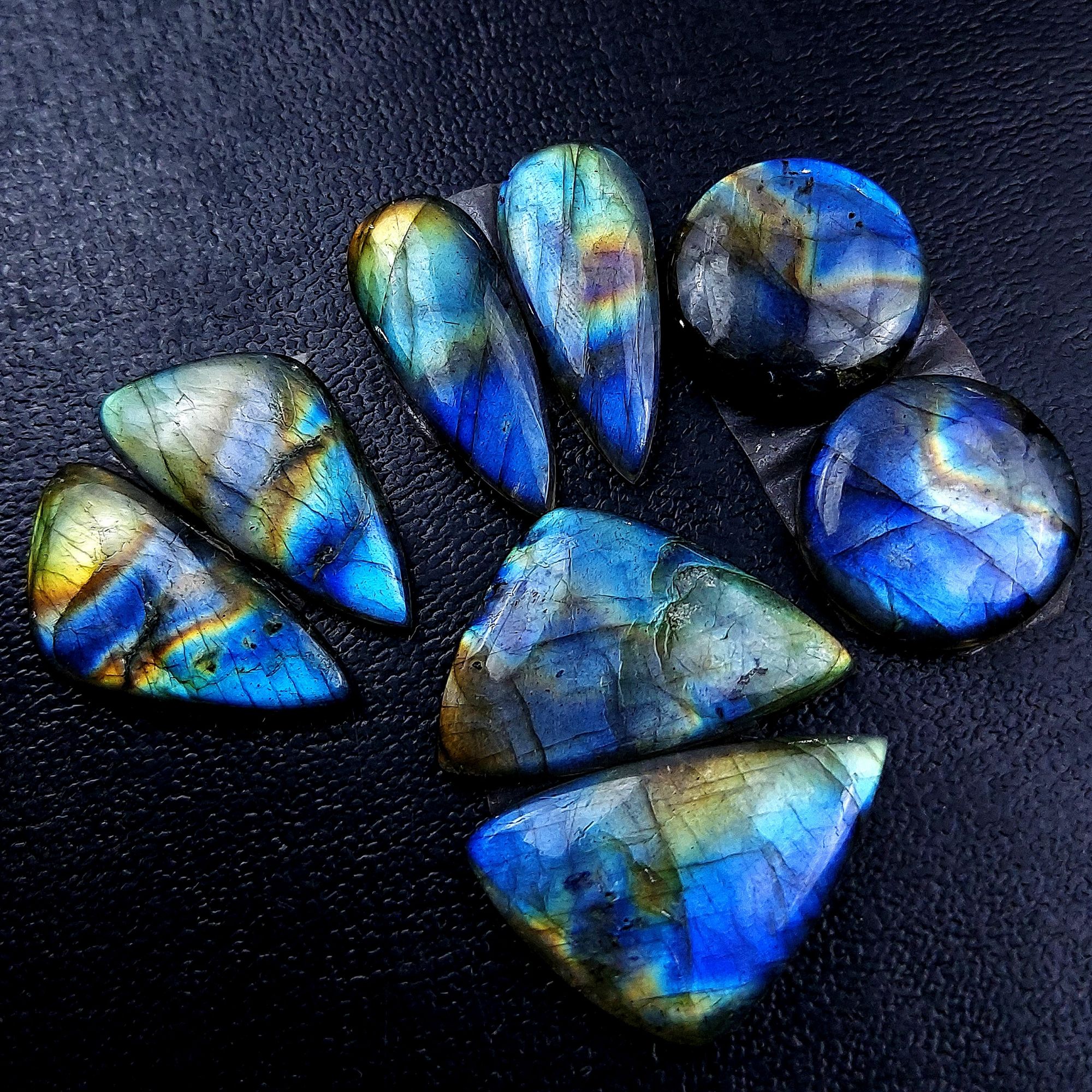 4 Pair 105 Cts Labradorite pairs Labradorite Cabochon Loose Gemstone Labradorite pair for Earring For Woman Earrings Mix Shapes Dangle Drop Earrings 27x17 18x18mm R-13191