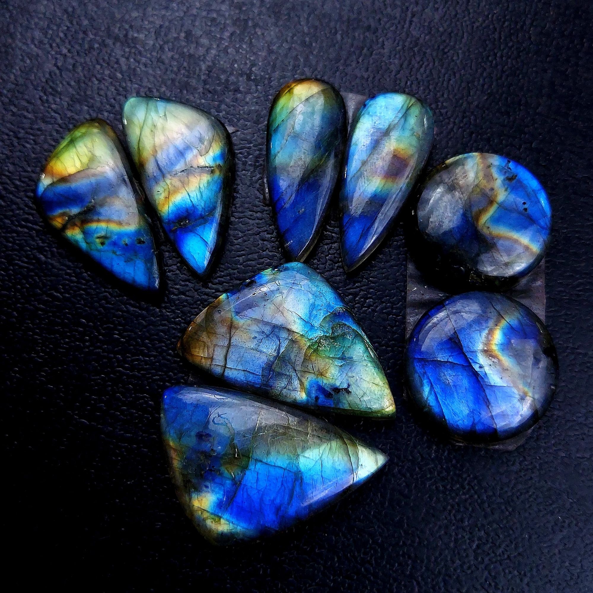 4 Pair 105 Cts Labradorite pairs Labradorite Cabochon Loose Gemstone Labradorite pair for Earring For Woman Earrings Mix Shapes Dangle Drop Earrings 27x17 18x18mm R-13191