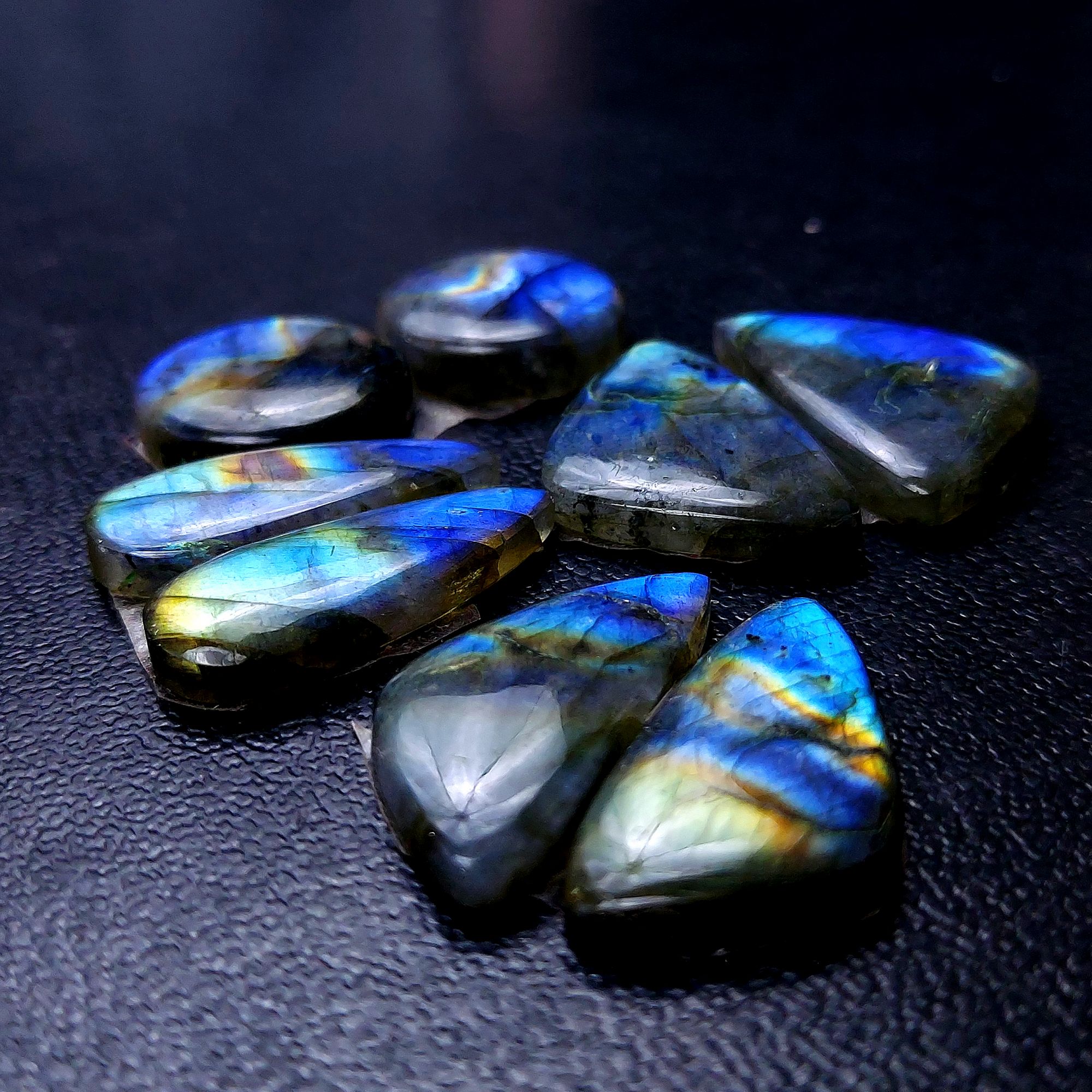 4 Pair 105 Cts Labradorite pairs Labradorite Cabochon Loose Gemstone Labradorite pair for Earring For Woman Earrings Mix Shapes Dangle Drop Earrings 27x17 18x18mm R-13191