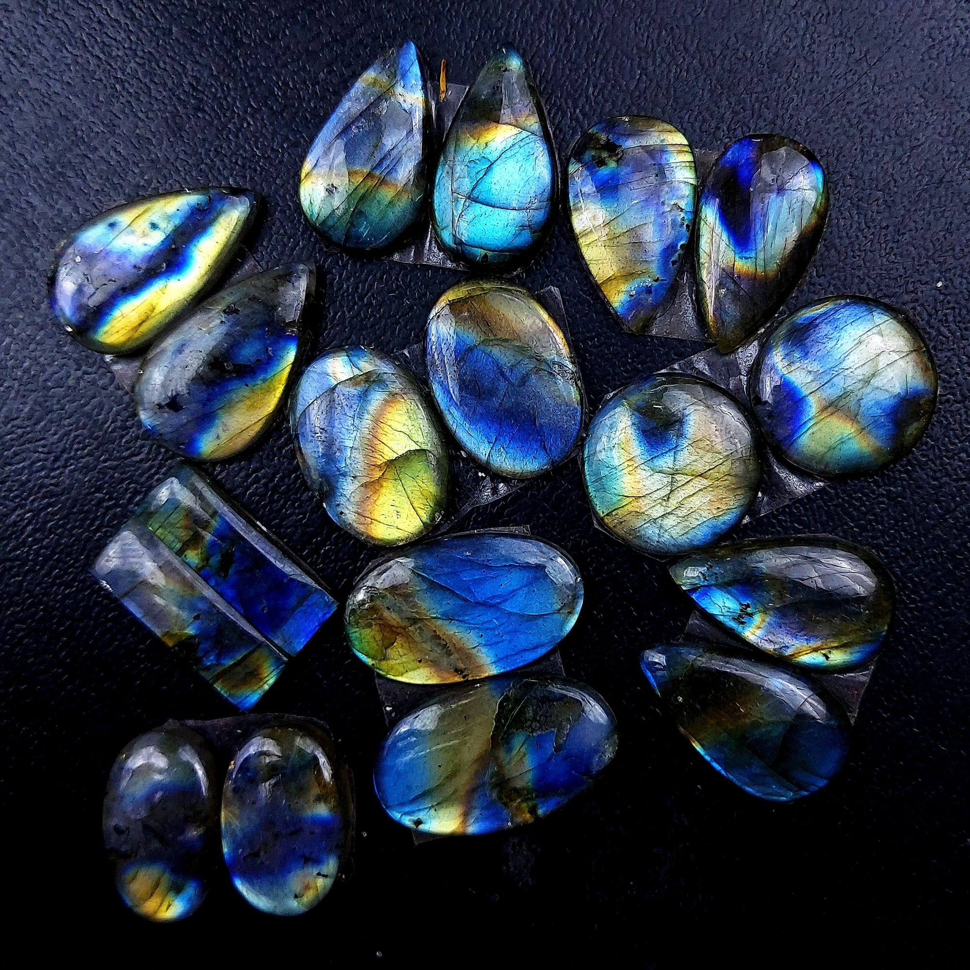 9 Pair 155 Cts Labradorite pairs Labradorite Cabochon Loose Gemstone Labradorite pair for Earring For Woman Earrings Mix Shapes Dangle Drop Earrings 24x14 21x12mm R-13193