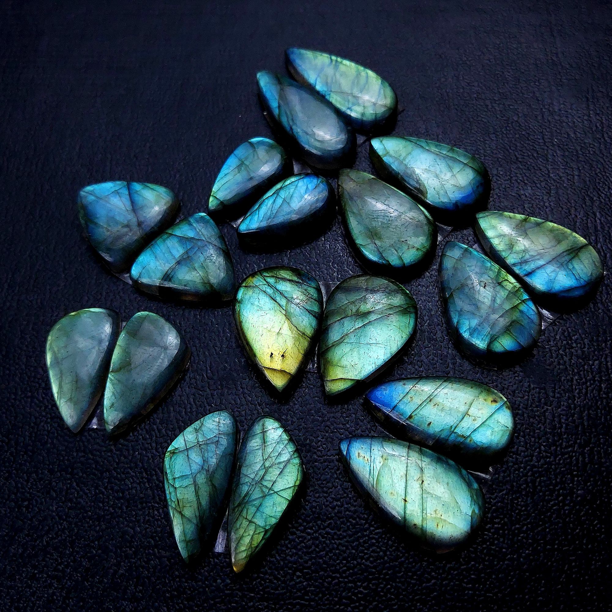 9 Pair 159 Cts Labradorite pairs Labradorite Cabochon Loose Gemstone Labradorite pair for Earring For Woman Earrings Mix Shapes Dangle Drop Earrings 25x11 19x11mm R-13195