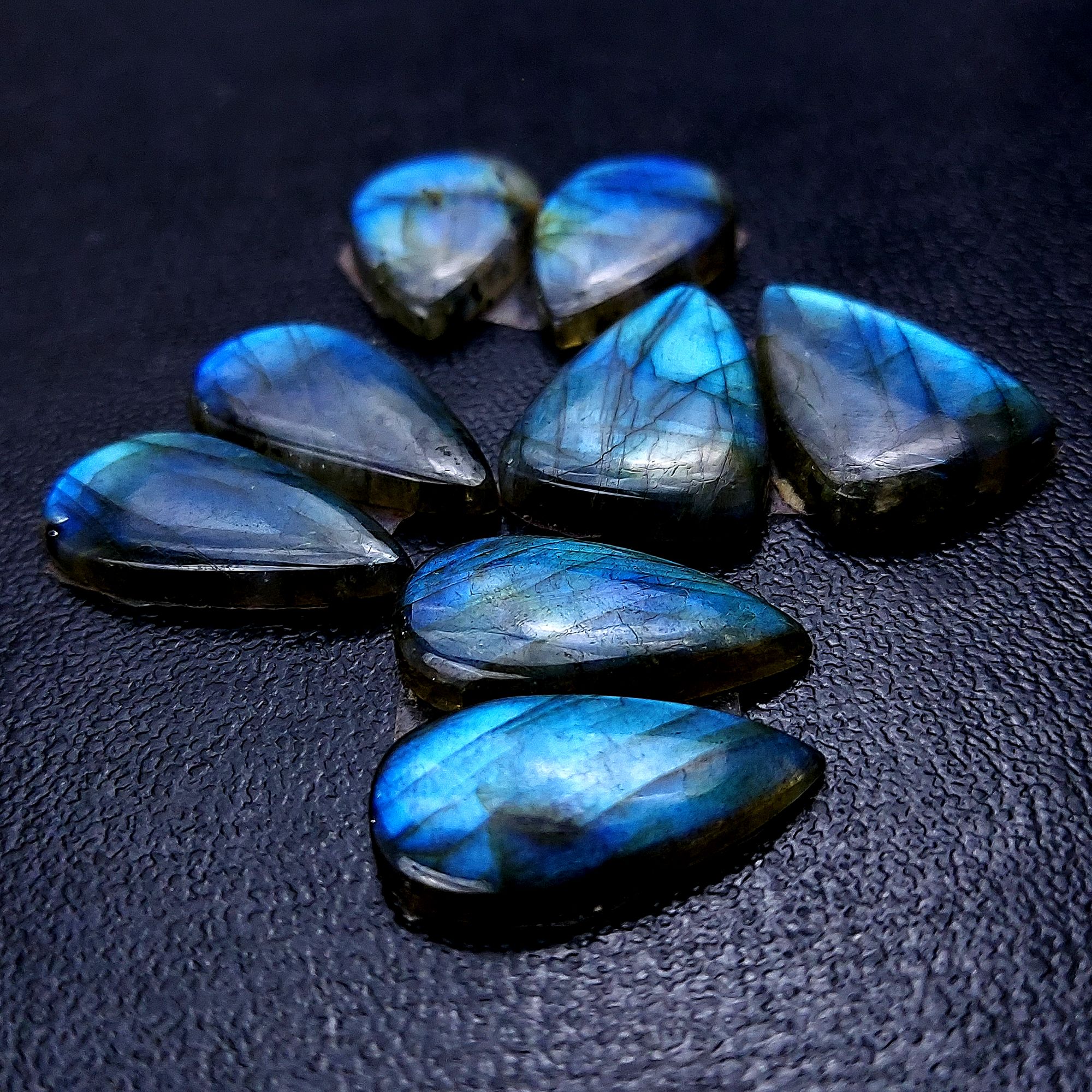 4 Pair 85 Cts Labradorite pairs Labradorite Cabochon Loose Gemstone Labradorite pair for Earring For Woman Earrings Mix Shapes Dangle Drop Earrings 25x13 21x15mm R-13196