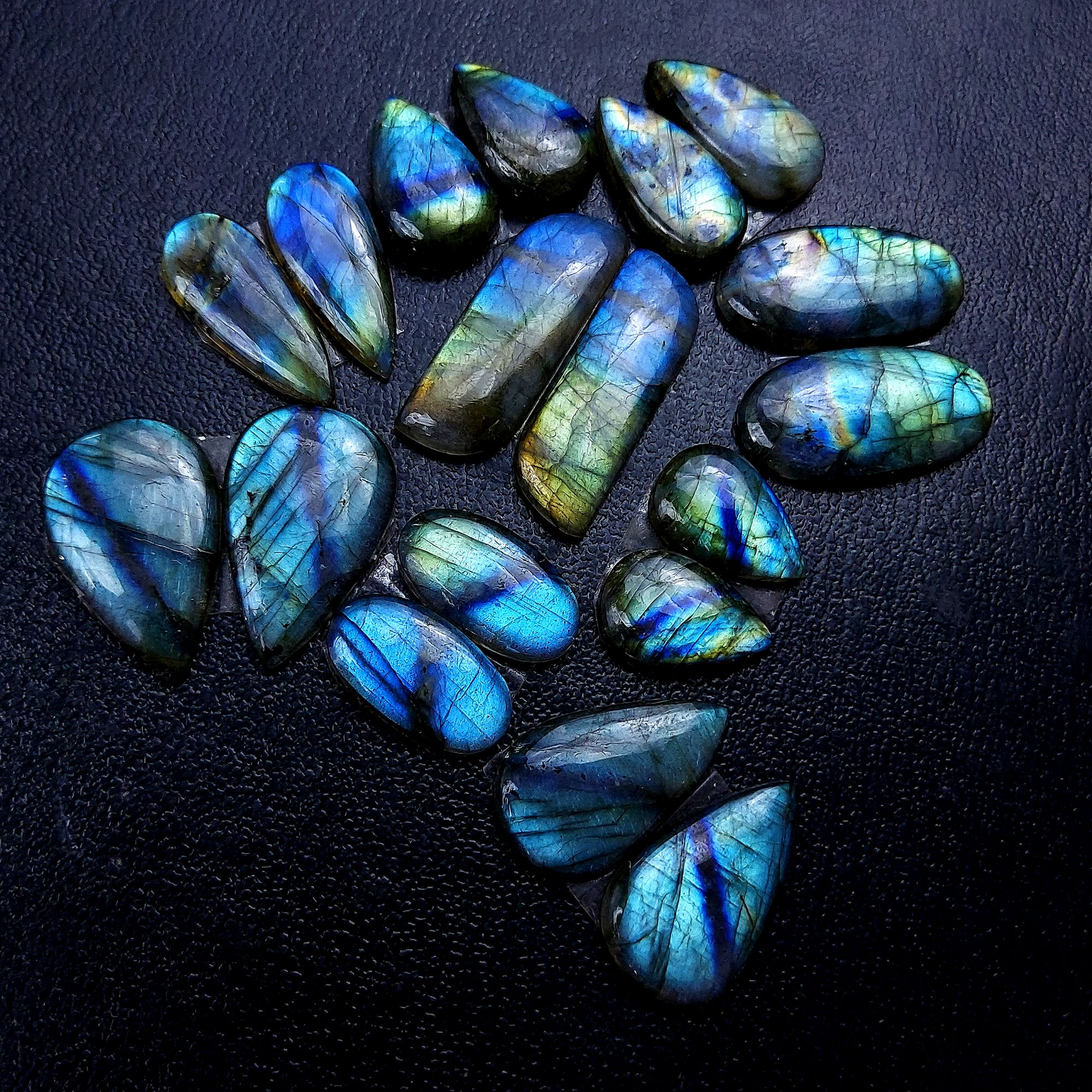 9 Pair 177 Cts Labradorite pairs Labradorite Cabochon Loose Gemstone Labradorite pair for Earring For Woman Earrings Mix Shapes Dangle Drop Earrings 31x11 17x11mm R-13201