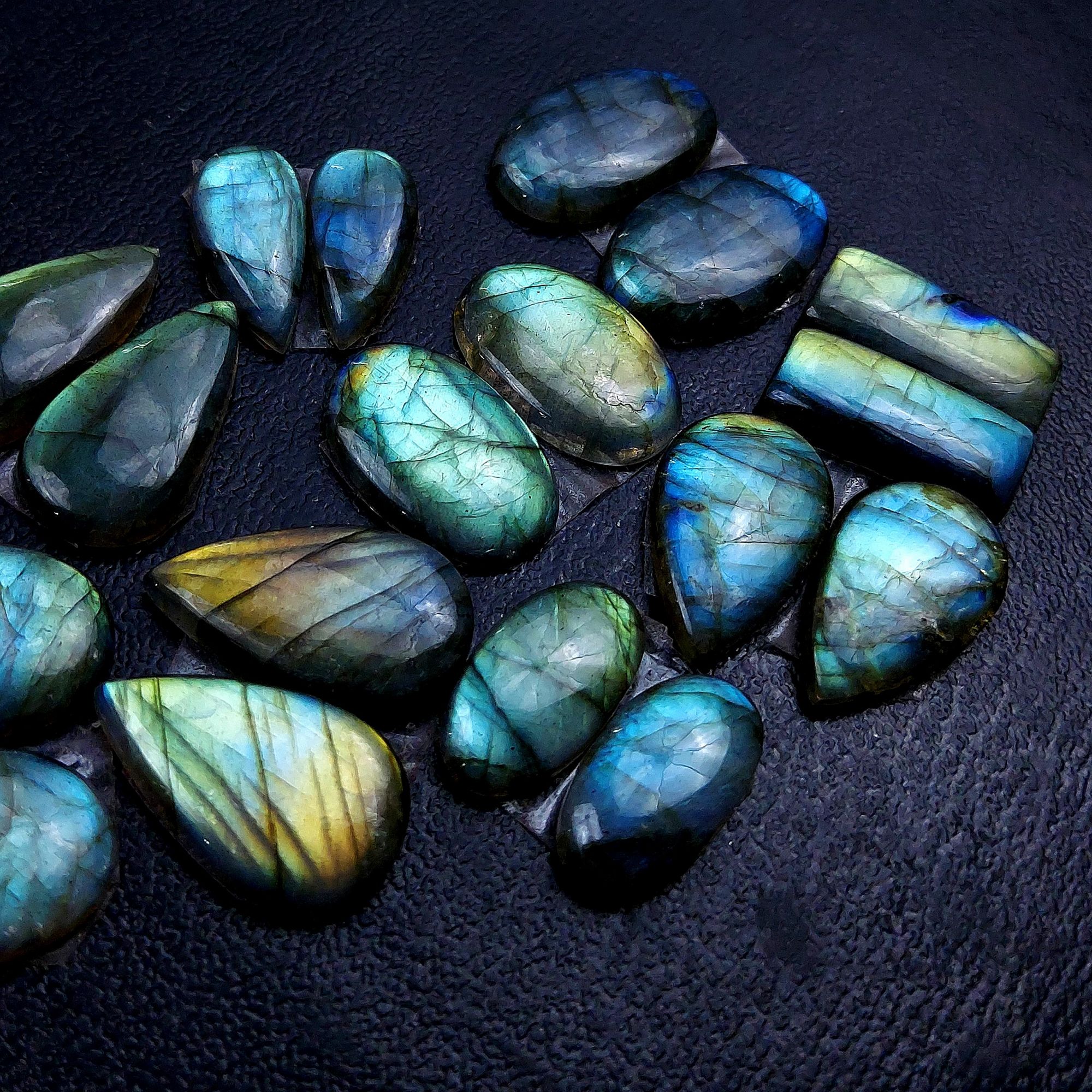 9 Pair 155 Cts Labradorite pairs Labradorite Cabochon Loose Gemstone Labradorite pair for Earring For Woman Earrings Mix Shapes Dangle Drop Earrings 21x13 20x9mm R-13204