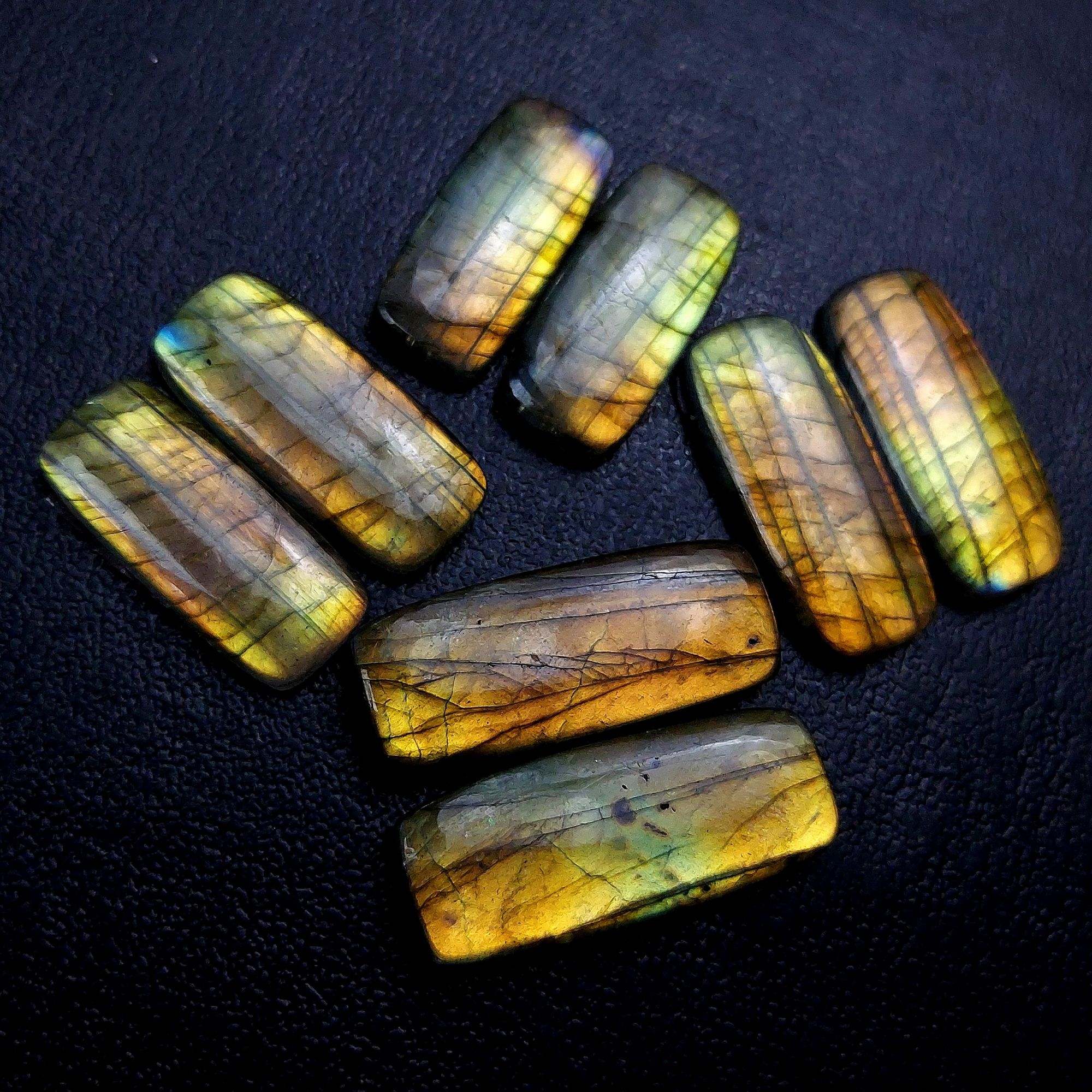 4 Pair 133 Cts Labradorite pairs Labradorite Cabochon Loose Gemstone Labradorite pair for Earring For Woman Earrings Mix Shapes Dangle Drop Earrings 32x13 28x12mm R-13206