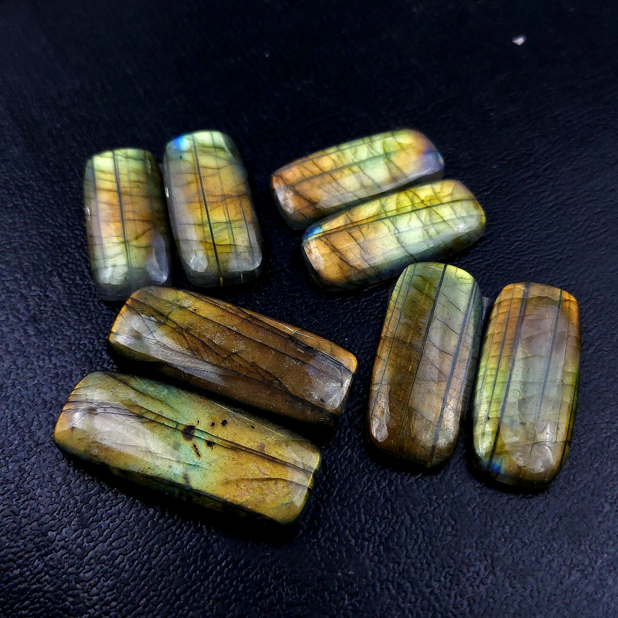 4 Pair 133 Cts Labradorite pairs Labradorite Cabochon Loose Gemstone Labradorite pair for Earring For Woman Earrings Mix Shapes Dangle Drop Earrings 32x13 28x12mm R-13206