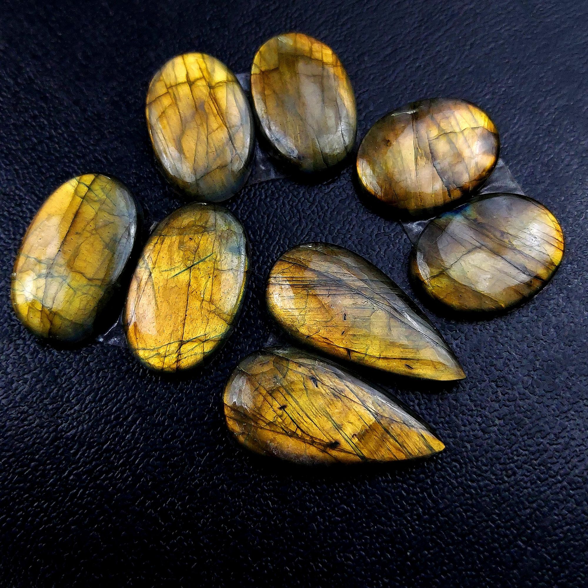 4 Pair 119 Cts Labradorite pairs Labradorite Cabochon Loose Gemstone Labradorite pair for Earring For Woman Earrings Mix Shapes Dangle Drop Earrings 28x9 21x16mm R-13207
