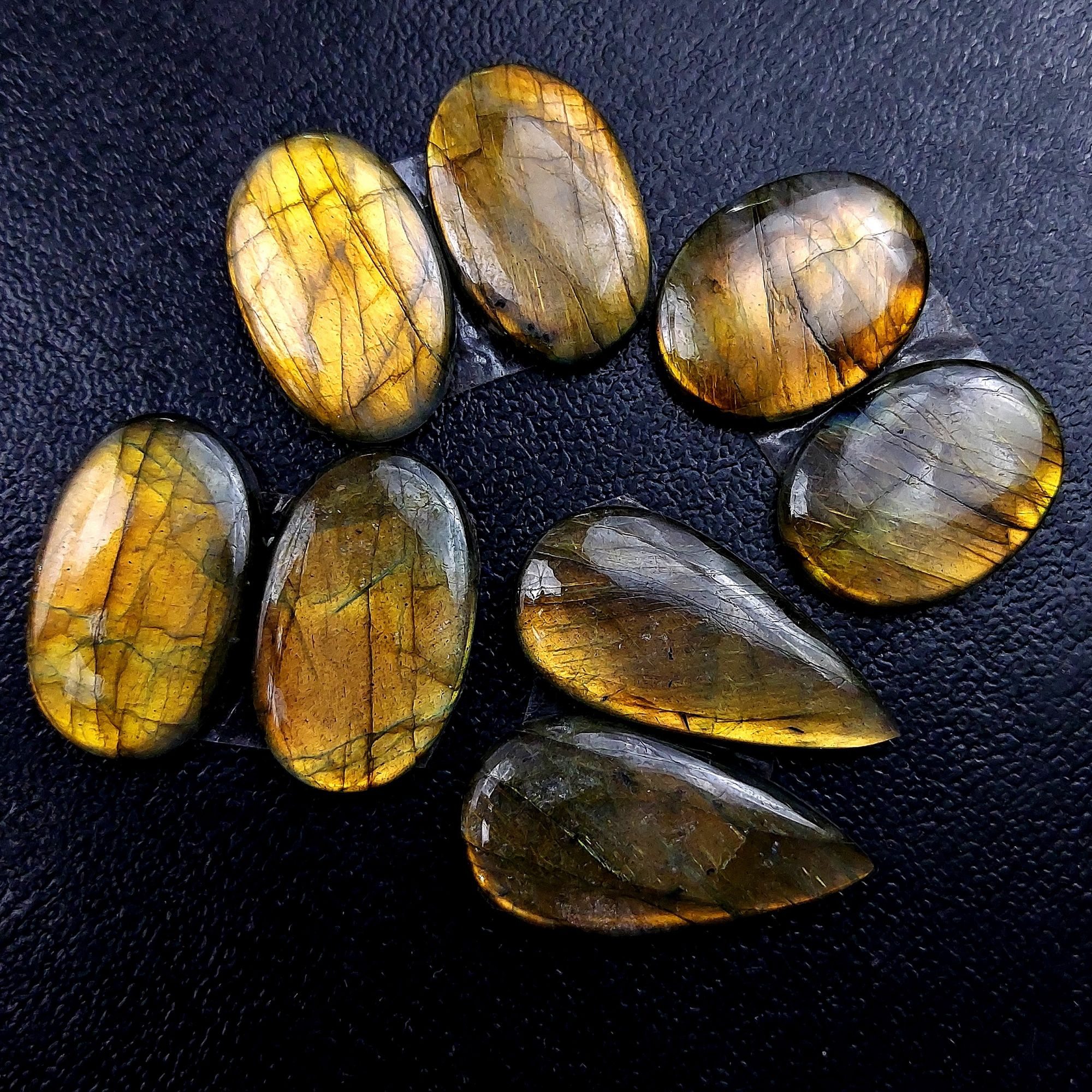 4 Pair 119 Cts Labradorite pairs Labradorite Cabochon Loose Gemstone Labradorite pair for Earring For Woman Earrings Mix Shapes Dangle Drop Earrings 28x9 21x16mm R-13207