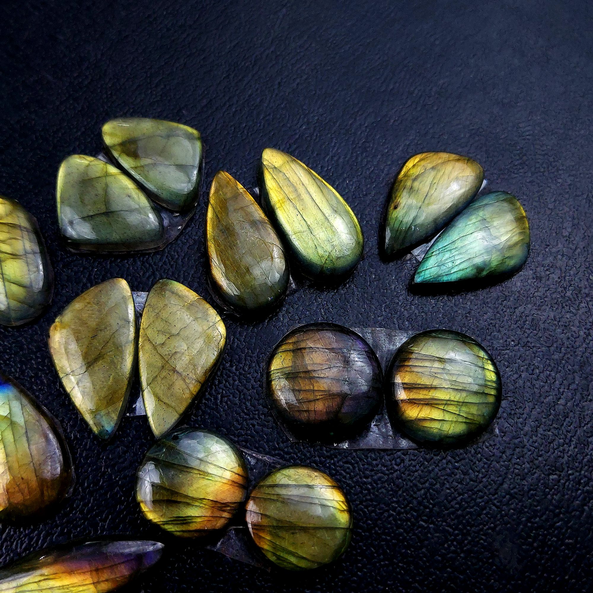 9 Pair 149 Cts Labradorite pairs Labradorite Cabochon Loose Gemstone Labradorite pair for Earring For Woman Earrings Mix Shapes Dangle Drop Earrings 30x9 13x13mm R-13209
