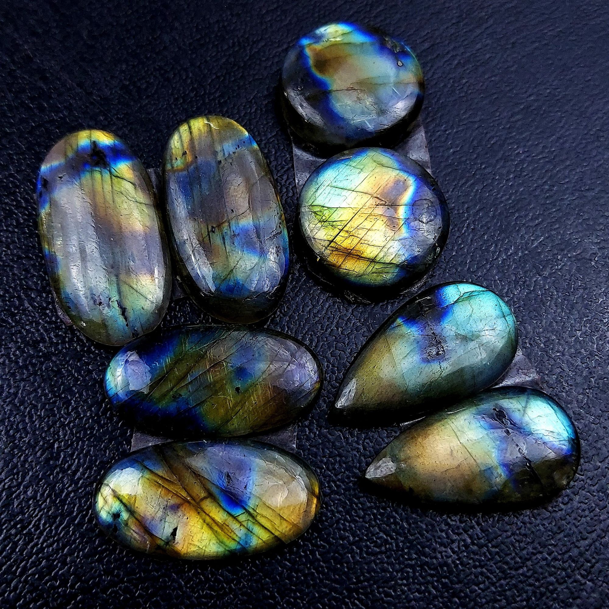 4 Pair 108 Cts Labradorite pairs Labradorite Cabochon Loose Gemstone Labradorite pair for Earring For Woman Earrings Mix Shapes Dangle Drop Earrings 28x14 19x19mm R-13210