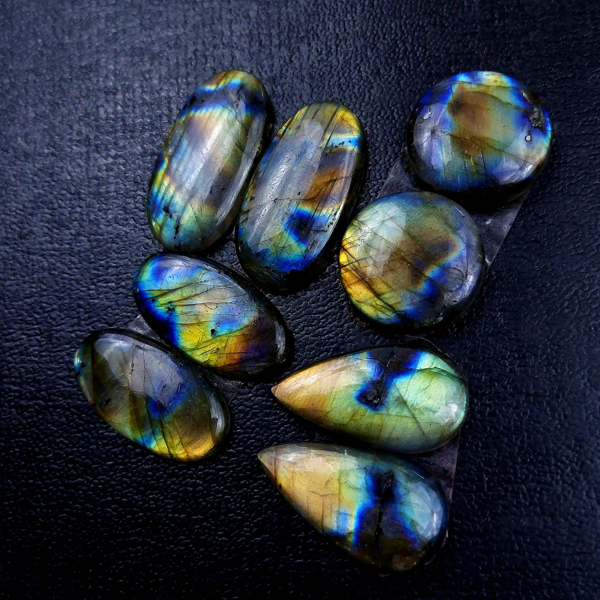 4 Pair 108 Cts Labradorite pairs Labradorite Cabochon Loose Gemstone Labradorite pair for Earring For Woman Earrings Mix Shapes Dangle Drop Earrings 28x14 19x19mm R-13210