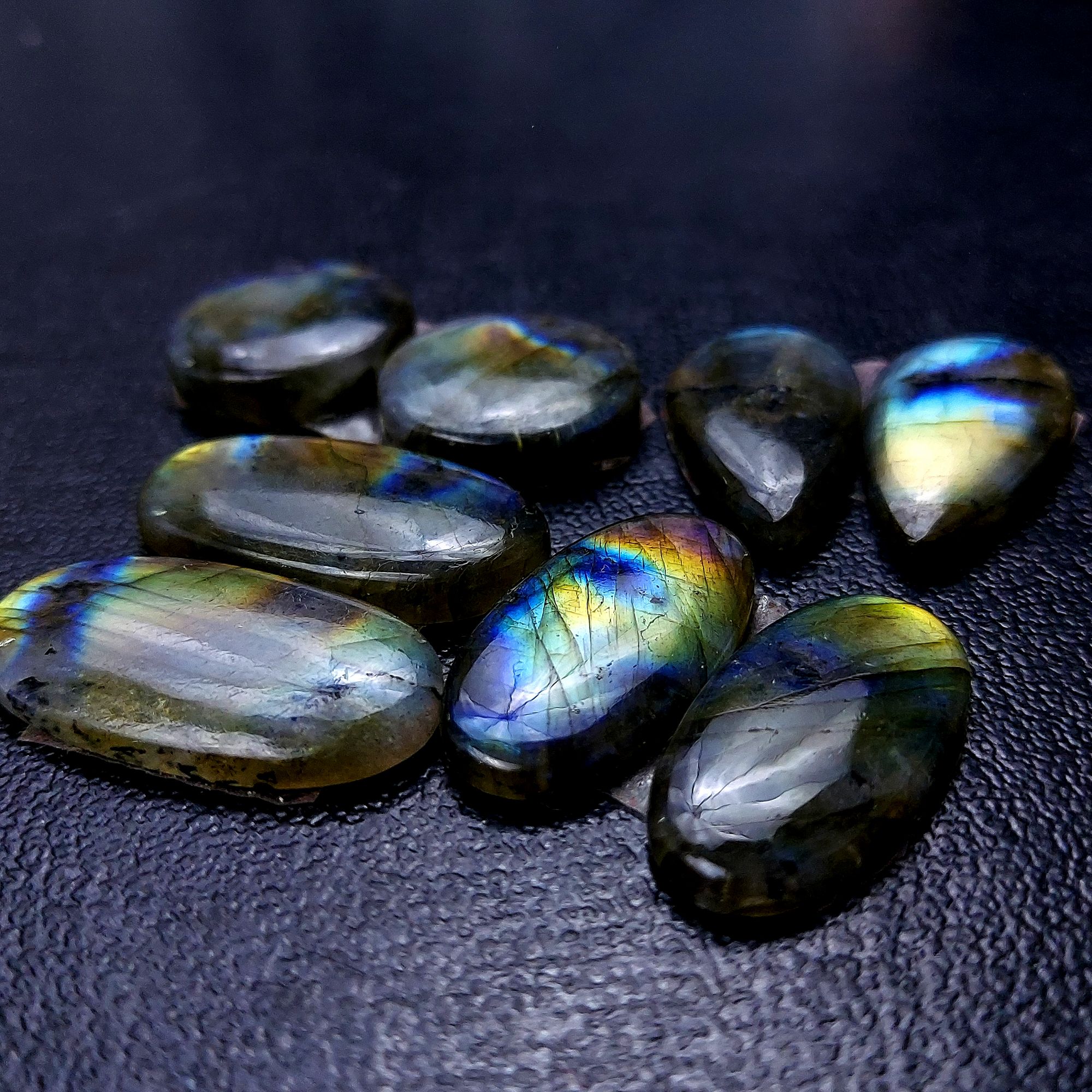 4 Pair 108 Cts Labradorite pairs Labradorite Cabochon Loose Gemstone Labradorite pair for Earring For Woman Earrings Mix Shapes Dangle Drop Earrings 28x14 19x19mm R-13210