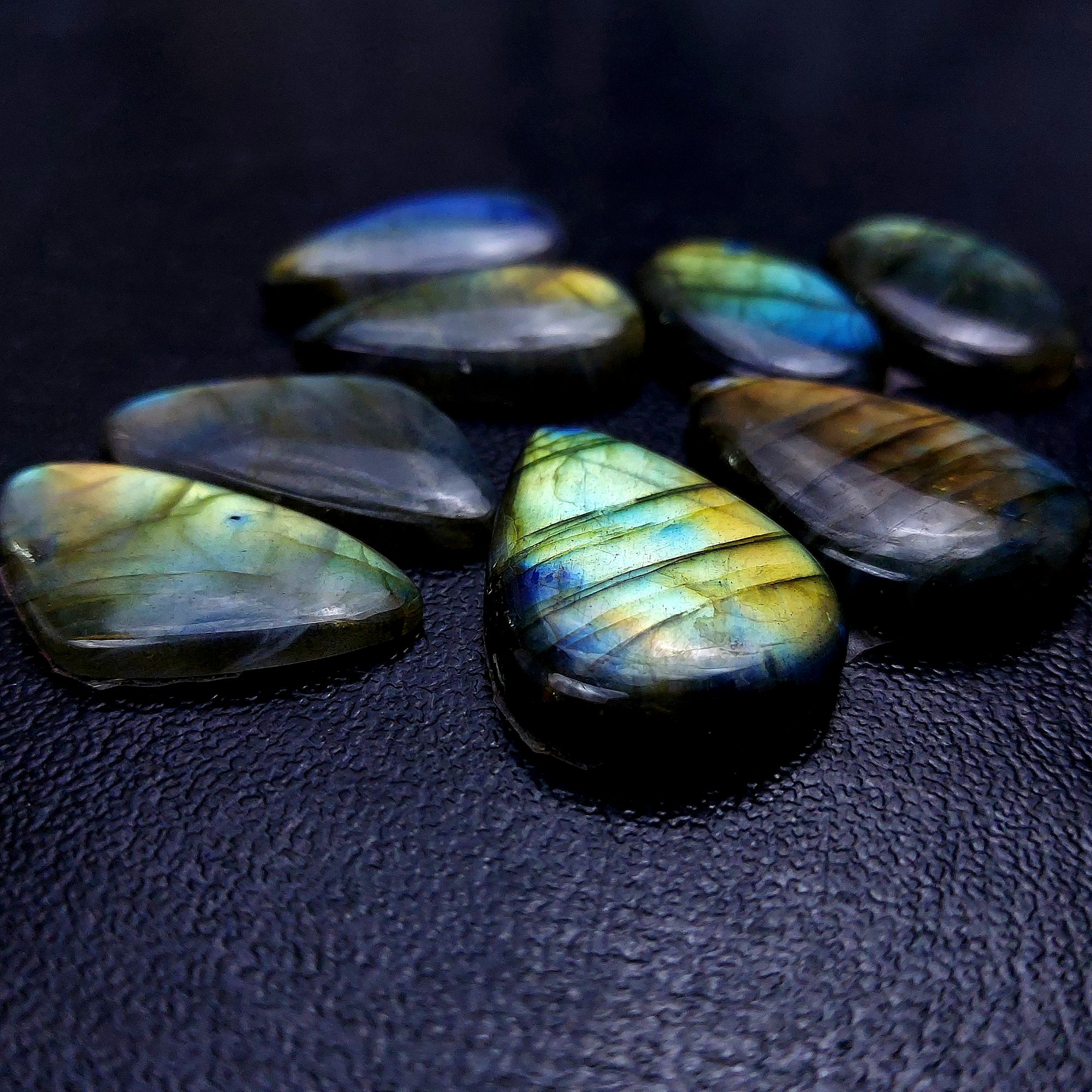 4 Pair 131 Cts Labradorite pairs Labradorite Cabochon Loose Gemstone Labradorite pair for Earring For Woman Earrings Mix Shapes Dangle Drop Earrings 28x19 25x15mm R-13213