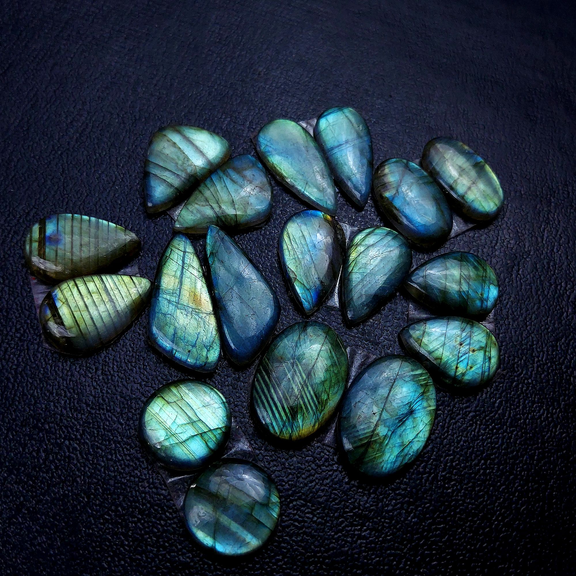 9 Pair 148 Cts Labradorite pairs Labradorite Cabochon Loose Gemstone Labradorite pair for Earring For Woman Earrings Mix Shapes Dangle Drop Earrings 26x11 15x15mm R-13214