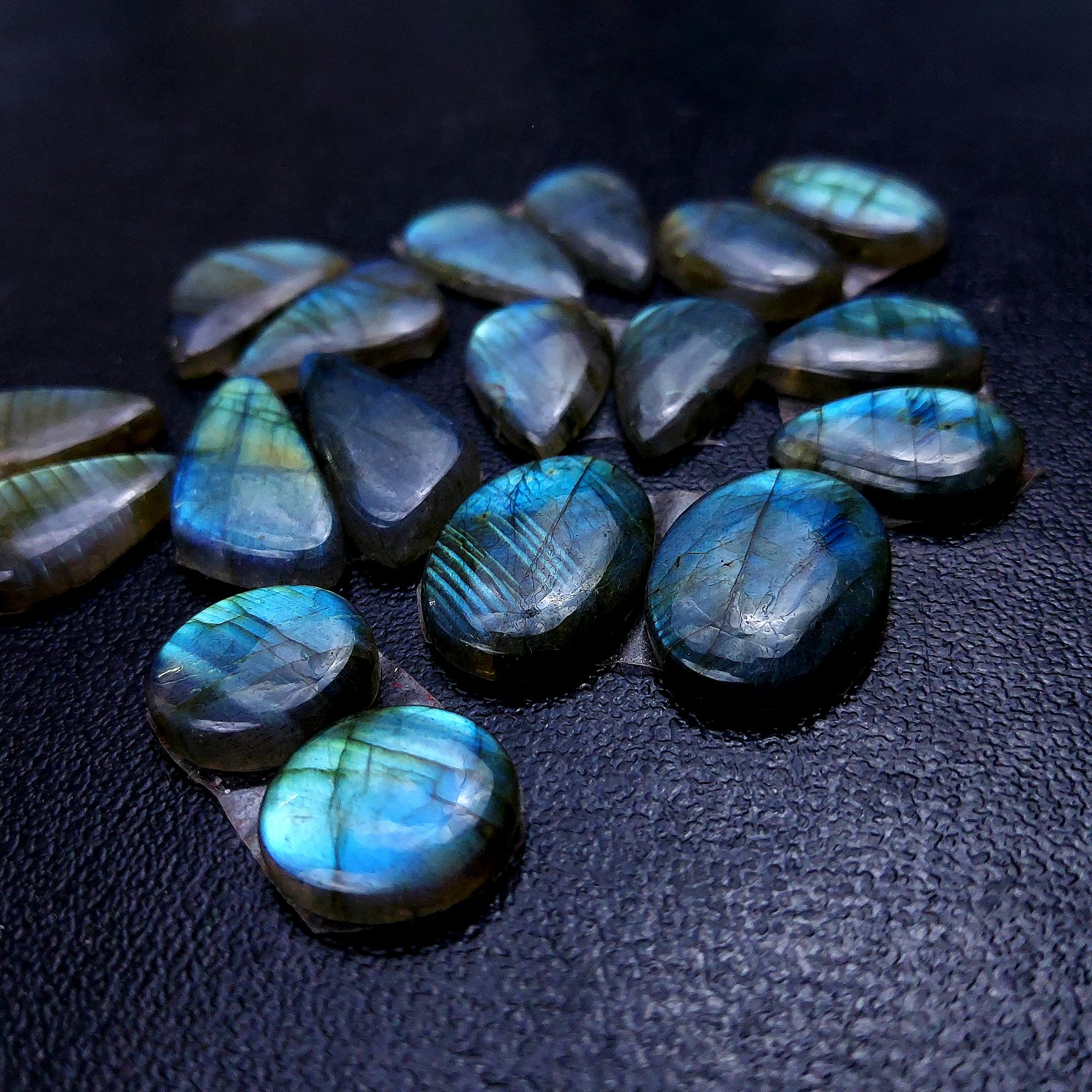 9 Pair 148 Cts Labradorite pairs Labradorite Cabochon Loose Gemstone Labradorite pair for Earring For Woman Earrings Mix Shapes Dangle Drop Earrings 26x11 15x15mm R-13214