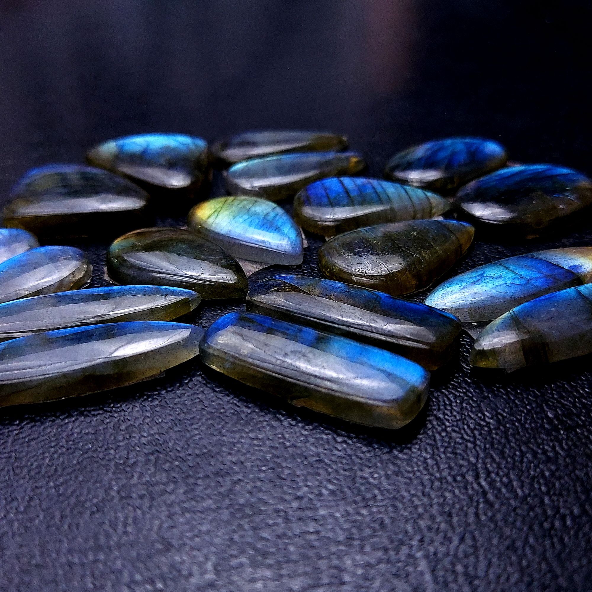 9 Pair 195 Cts Labradorite pairs Labradorite Cabochon Loose Gemstone Labradorite pair for Earring For Woman Earrings Mix Shapes Dangle Drop Earrings 34x9 21x10mm R-13215