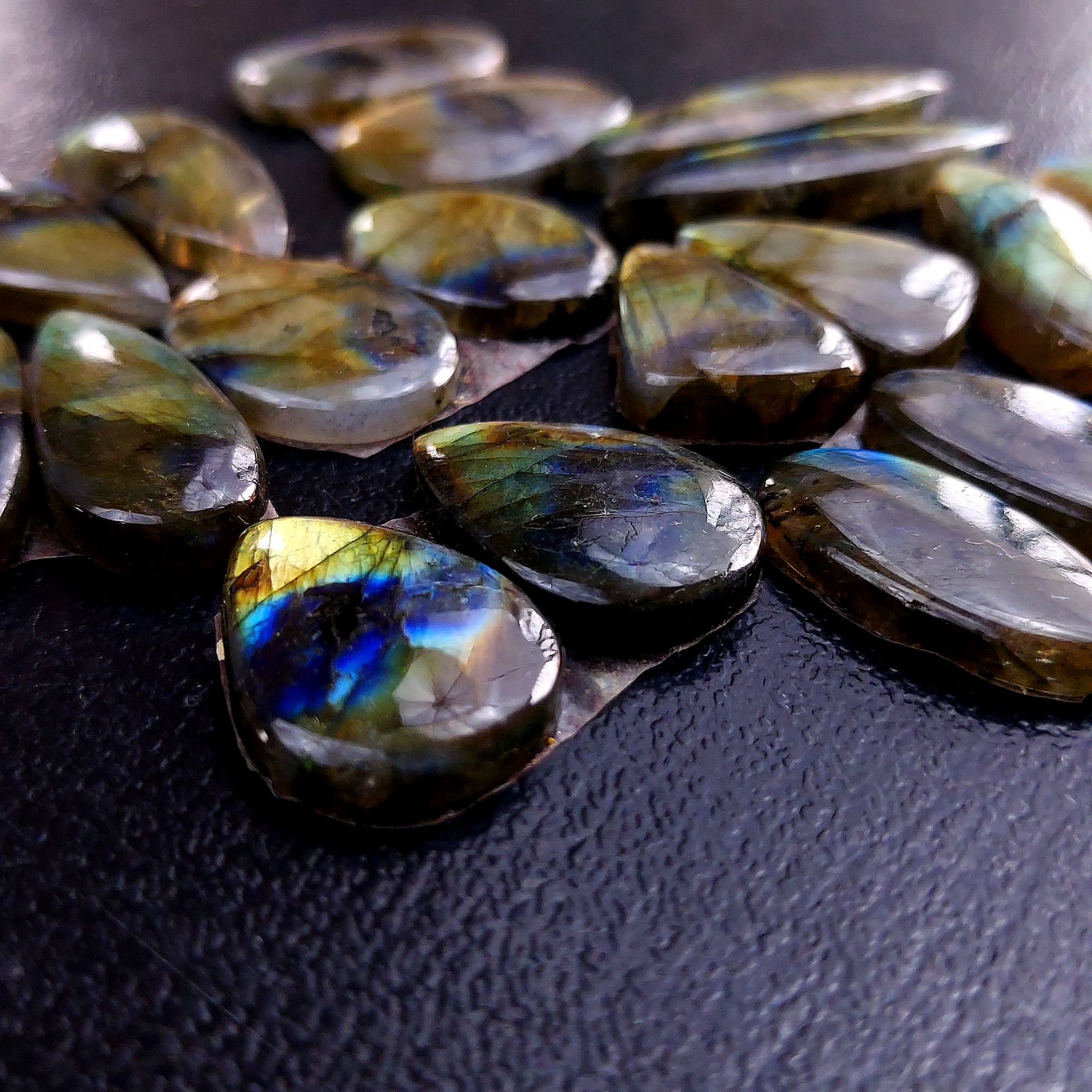 9 Pair 152 Cts Labradorite pairs Labradorite Cabochon Loose Gemstone Labradorite pair for Earring For Woman Earrings Mix Shapes Dangle Drop Earrings 33x7 18x14mm 13220