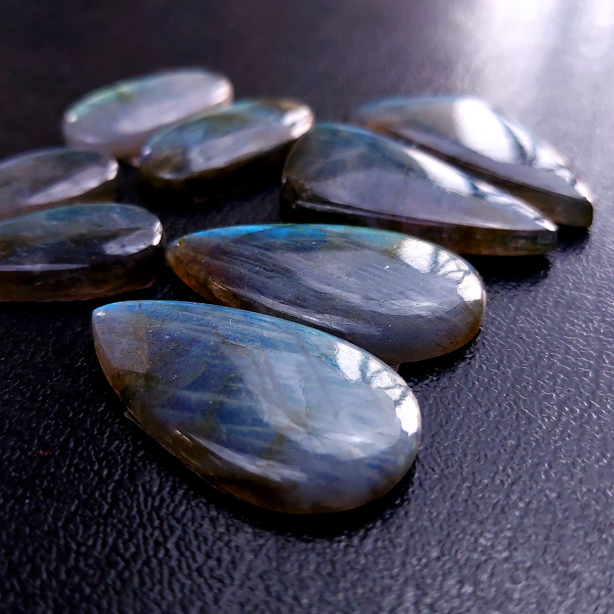 4 Pair 132 Cts Labradorite pairs Labradorite Cabochon Loose Gemstone Labradorite pair for Earring For Woman Earrings Mix Shapes Dangle Drop Earrings 34x17 25x14mm R-13222