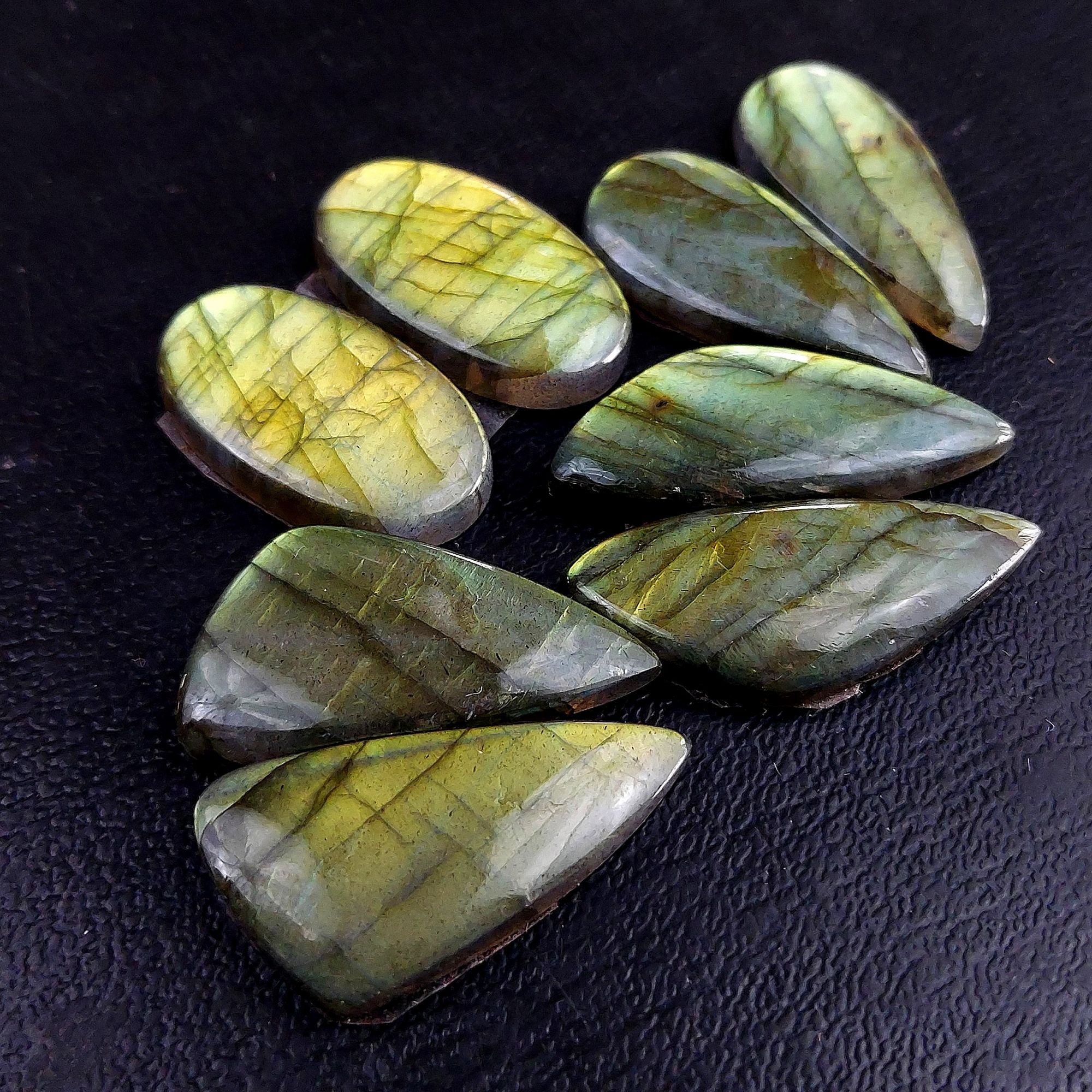 4 Pair 103 Cts Labradorite pairs Labradorite Cabochon Loose Gemstone Labradorite pair for Earring For Woman Earrings Mix Shapes Dangle Drop Earrings 30x12 26x12mm R-13223