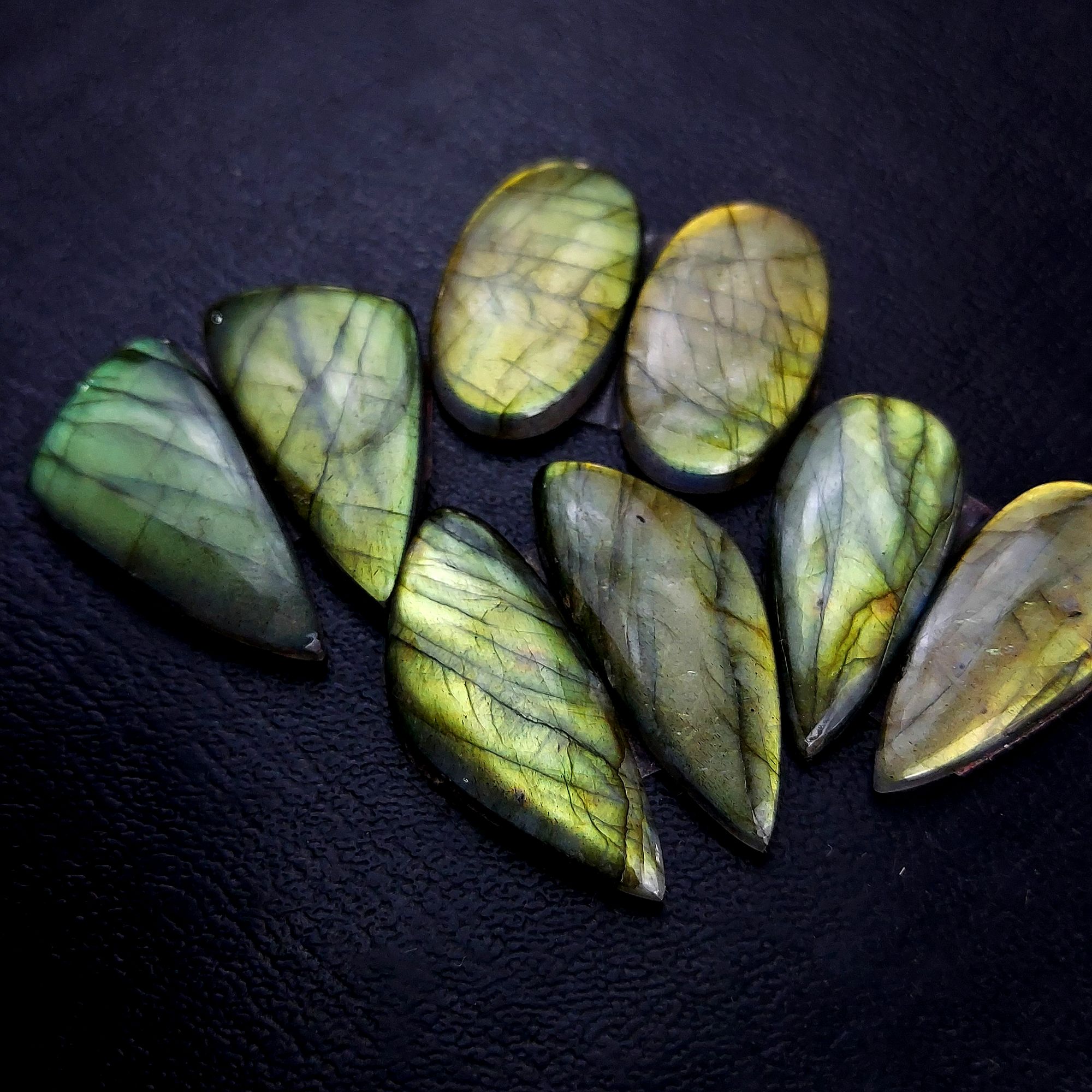 4 Pair 103 Cts Labradorite pairs Labradorite Cabochon Loose Gemstone Labradorite pair for Earring For Woman Earrings Mix Shapes Dangle Drop Earrings 30x12 26x12mm R-13223