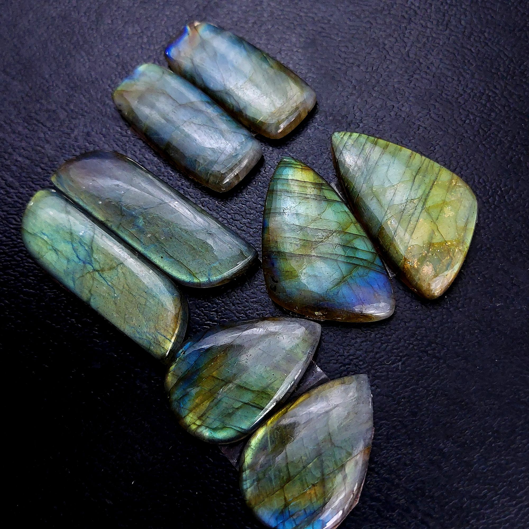 4 Pair 119 Cts Labradorite pairs Labradorite Cabochon Loose Gemstone Labradorite pair for Earring For Woman Earrings Mix Shapes Dangle Drop Earrings 35x11 24x16mm R-13224