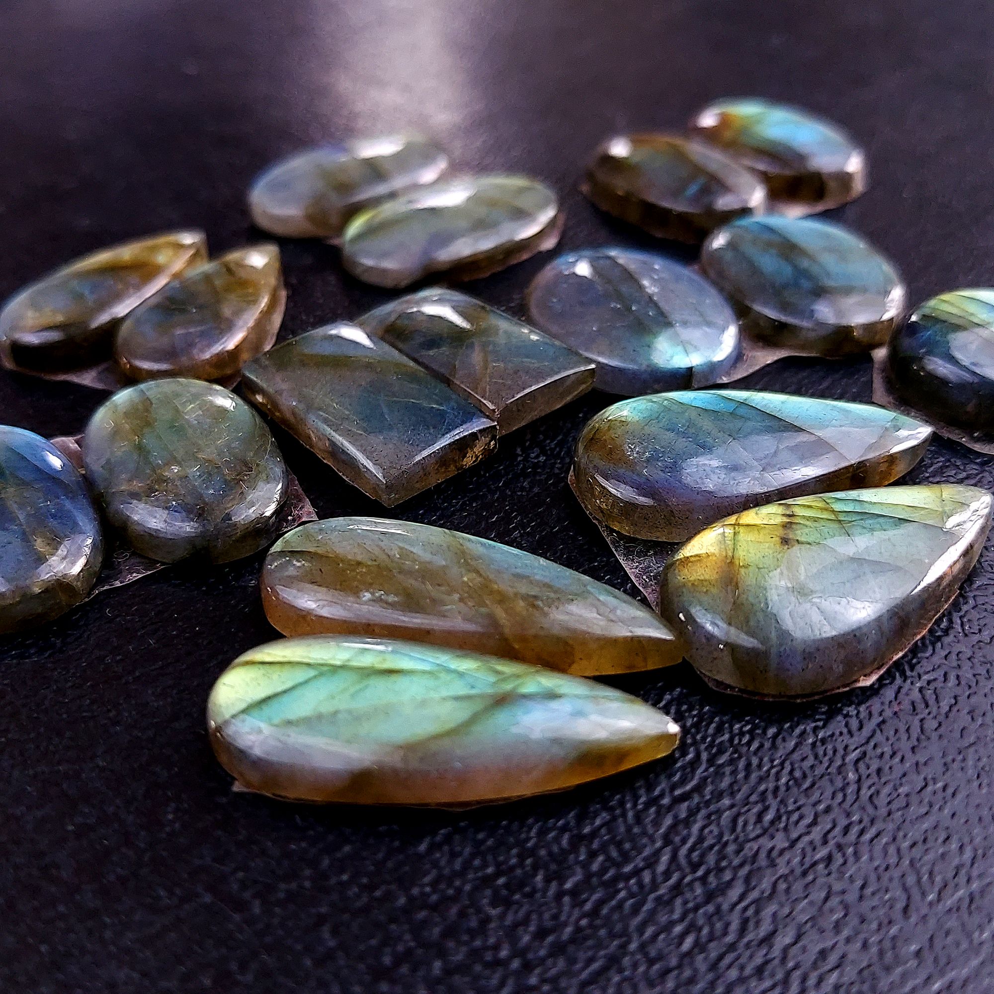 9 Pair 164 Cts Labradorite pairs Labradorite Cabochon Loose Gemstone Labradorite pair for Earring For Woman Earrings Mix Shapes Dangle Drop Earrings 25x10 15x15mm R-13228