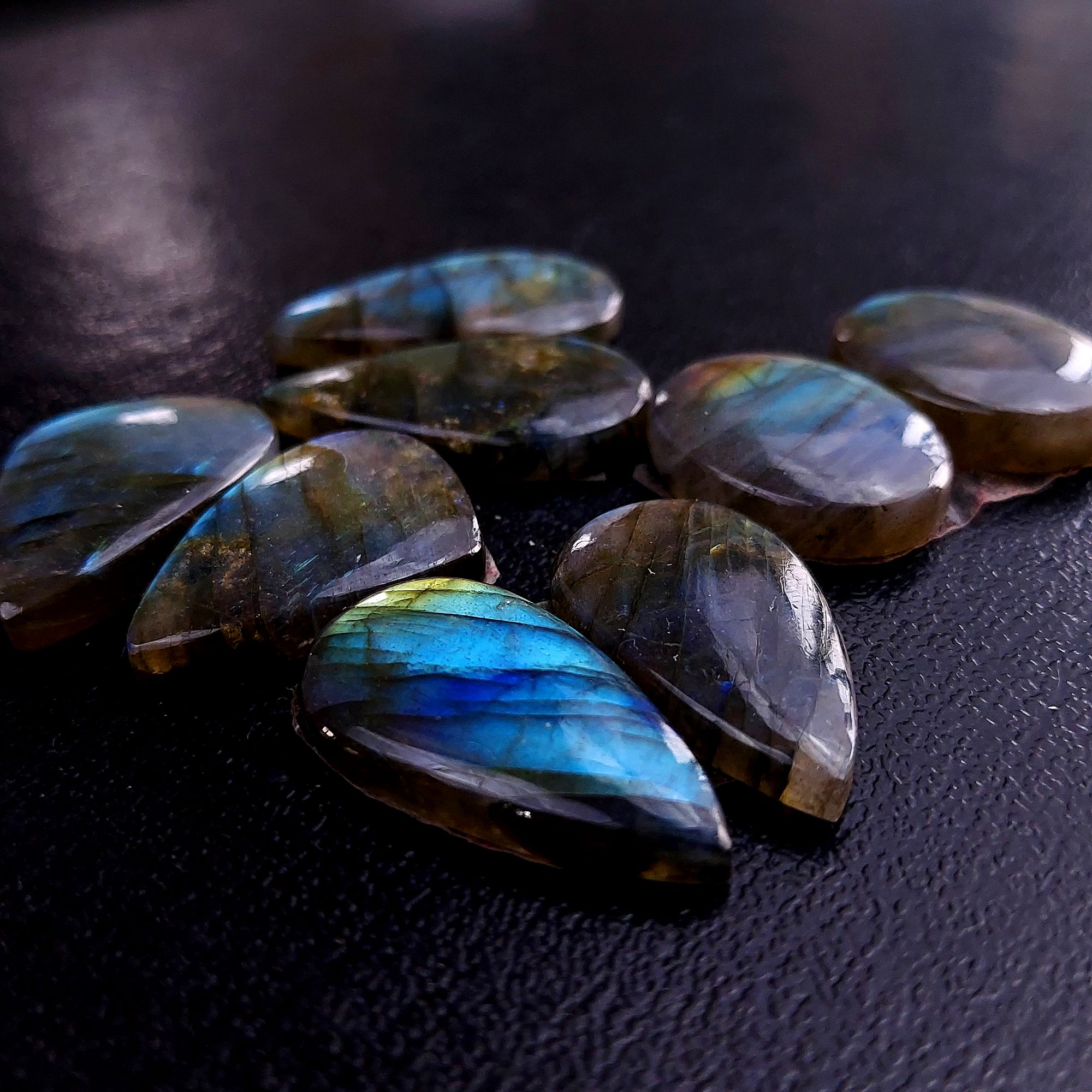 4 Pair 123 Cts Labradorite pairs Labradorite Cabochon Loose Gemstone Labradorite pair for Earring For Woman Earrings Mix Shapes Dangle Drop Earrings 26x14 22x17mm R-13229