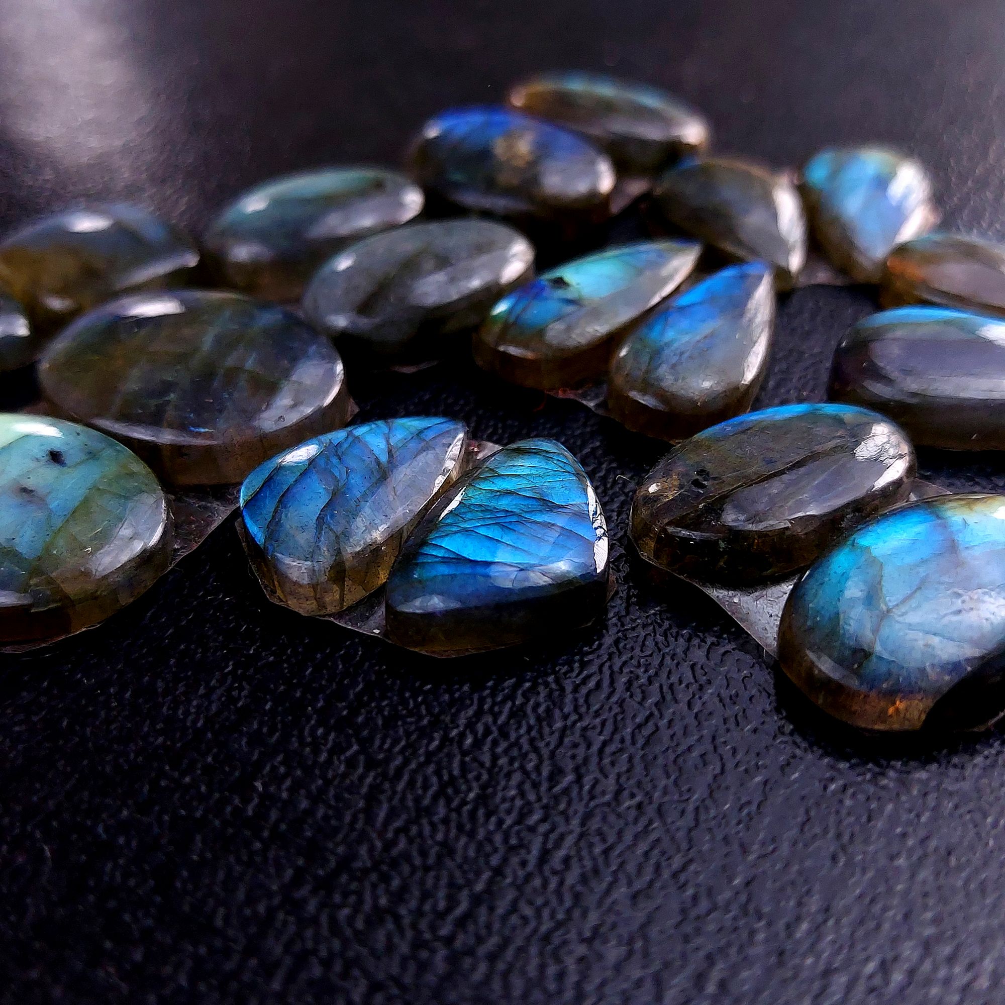 9 Pair 132 Cts Labradorite pairs Labradorite Cabochon Loose Gemstone Labradorite pair for Earring For Woman Earrings Mix Shapes Dangle Drop Earrings 20X16 12X12mm R-13236