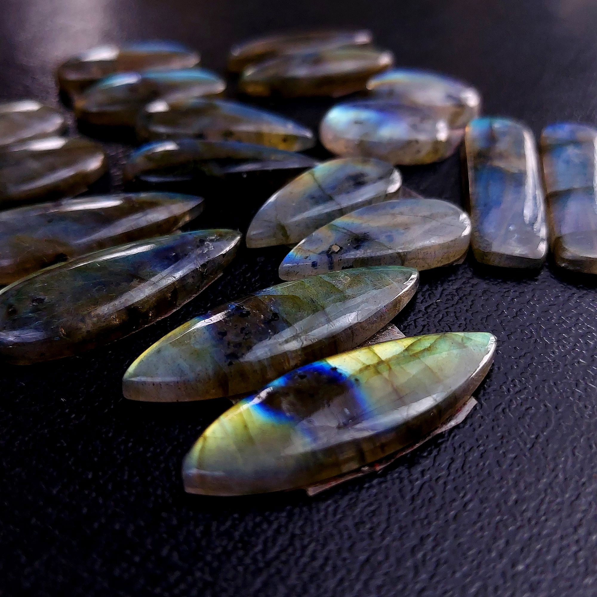 9 Pair 147 Cts Labradorite pairs Labradorite Cabochon Loose Gemstone Labradorite pair for Earring For Woman Earrings Mix Shapes Dangle Drop Earrings 31X11 16X11mm R-13237