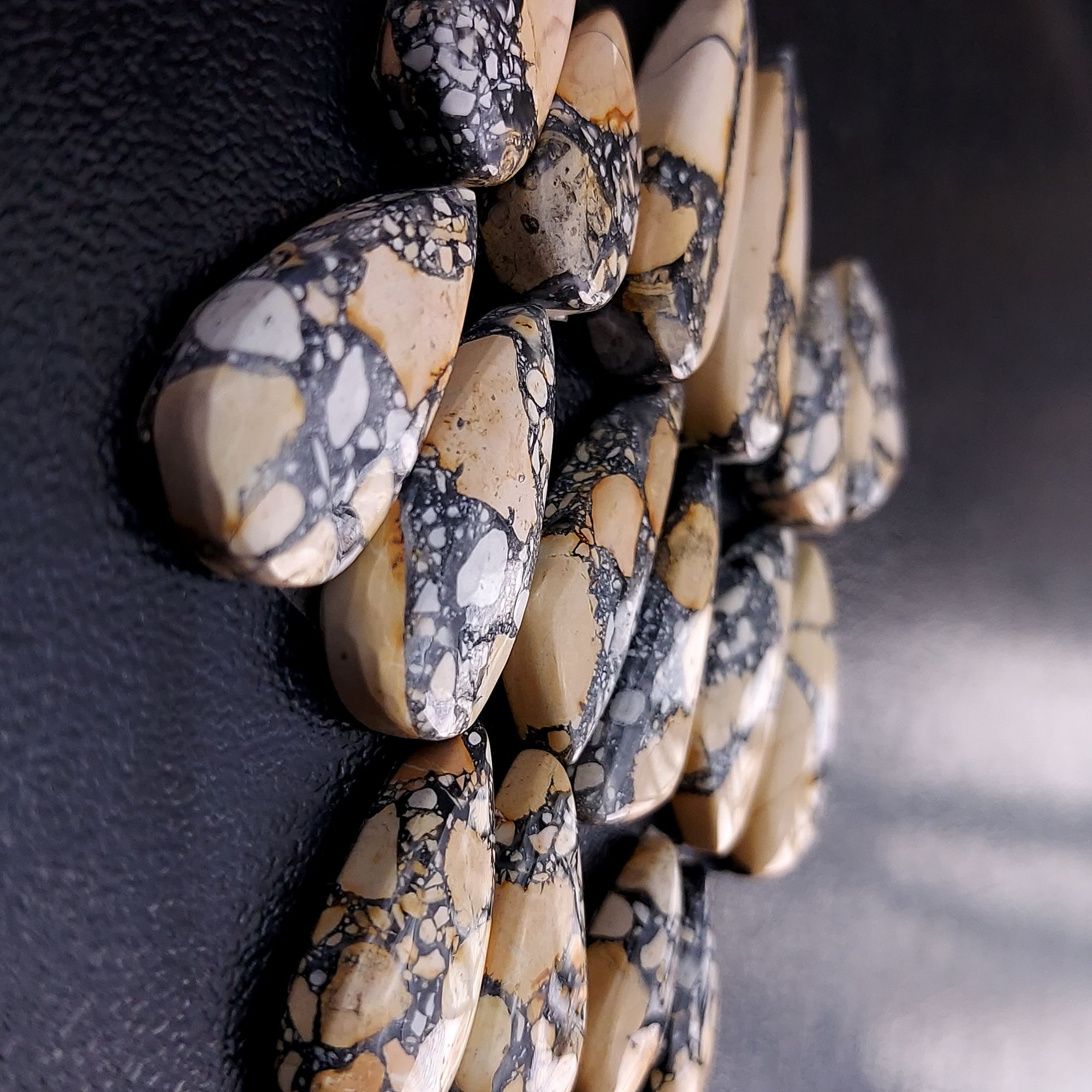 8 Pair 174 Cts Natural Maligano Jasper Cabochon Pair Lot Semi-Precious Gemstones For Jewelry Making 8x17-11x30mm 13242